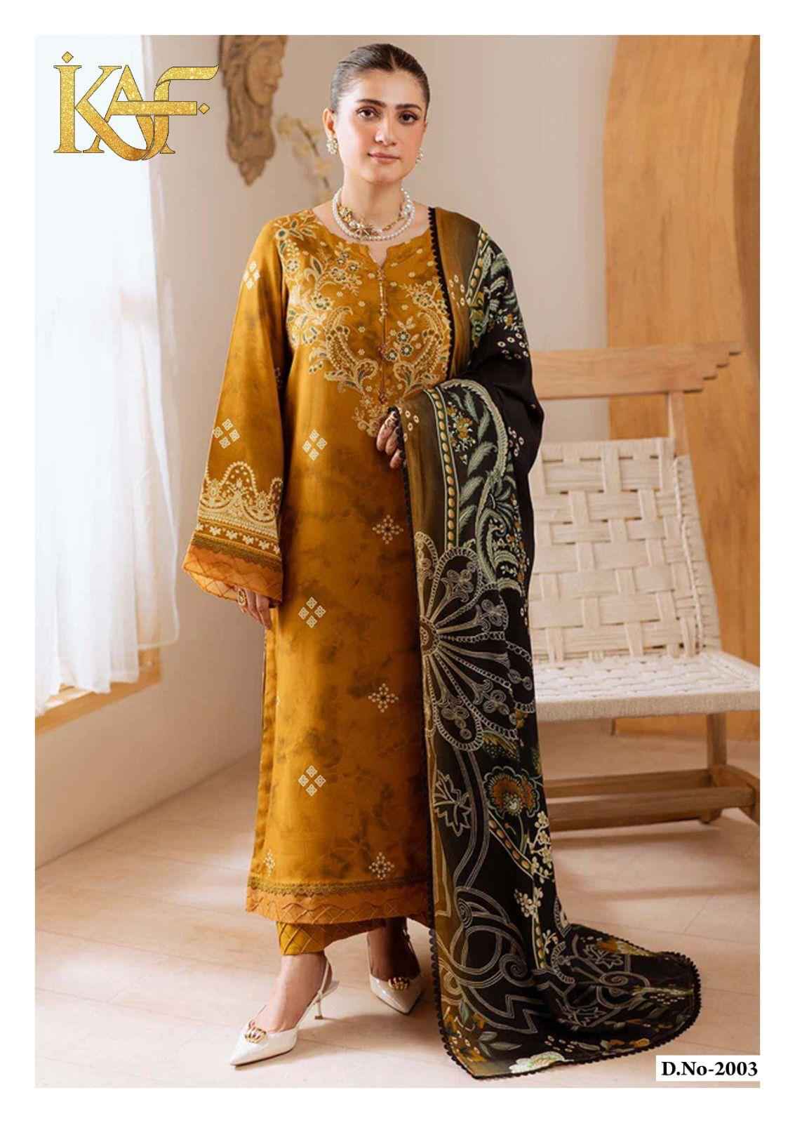 KAF Fabric Evayra Gulaal vol 2 Cotton Dress Material 6 Pc Catalouge