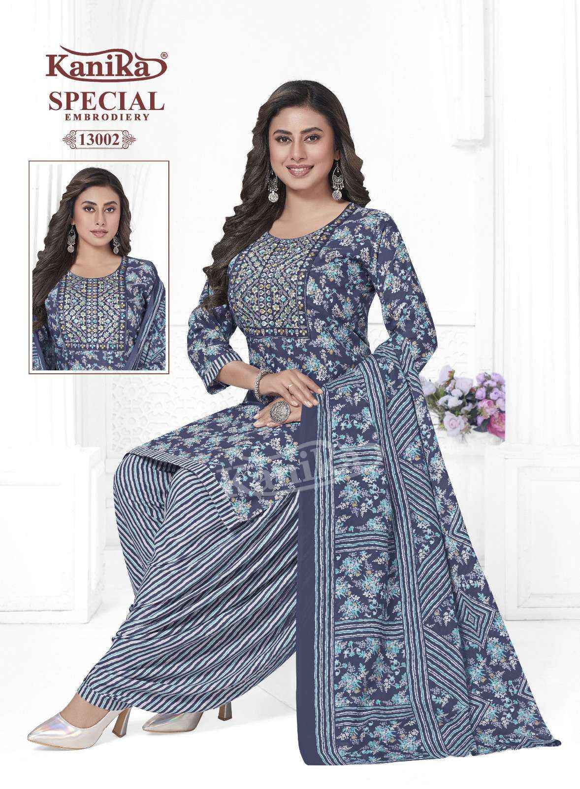 Kanika Special Embroidery Vol 13 Cotton Kurti Combo 12 pcs Catalogue