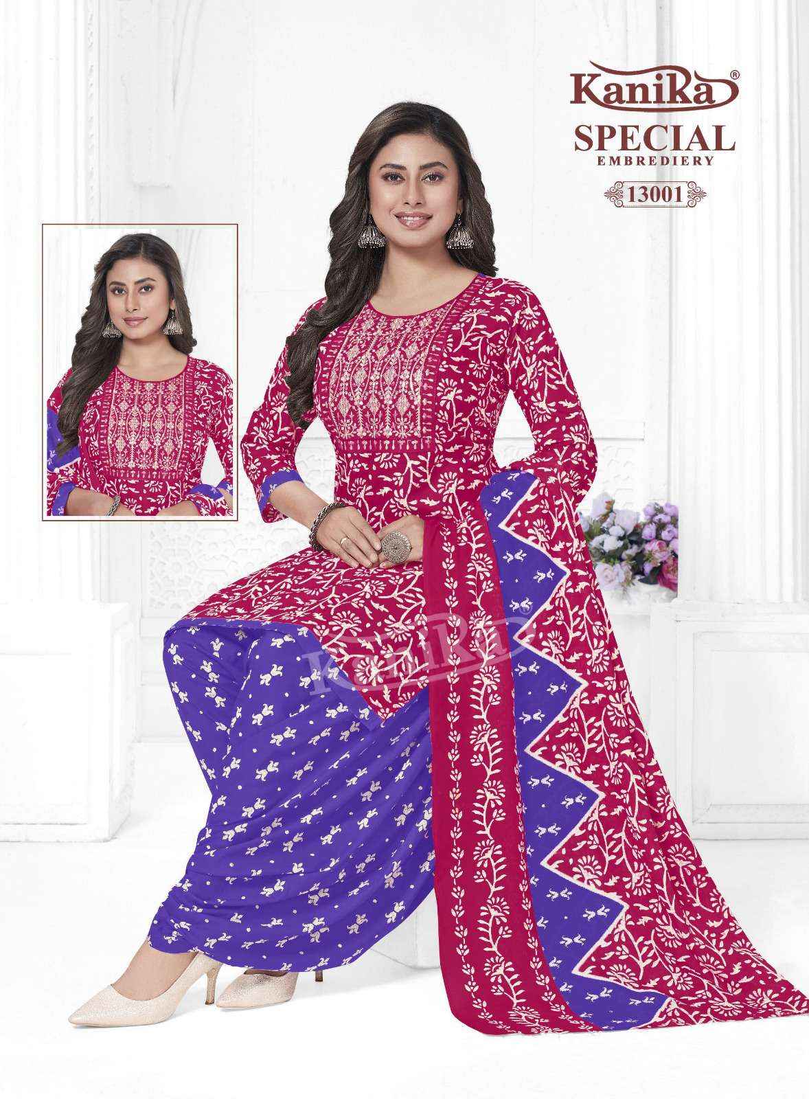 Kanika Special Embroidery Vol 13 Cotton Kurti Combo 12 pcs Catalogue