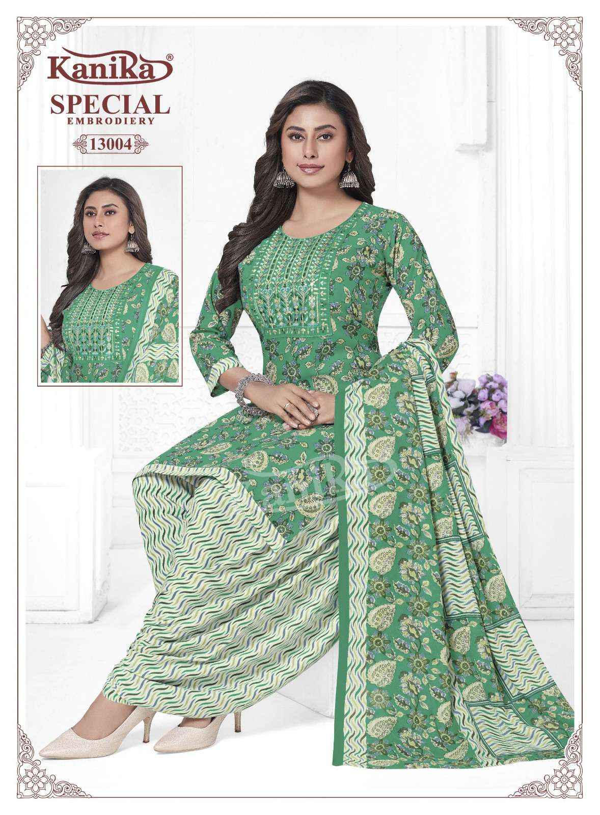 Kanika Special Embroidery Vol 13 Cotton Kurti Combo 12 pcs Catalogue