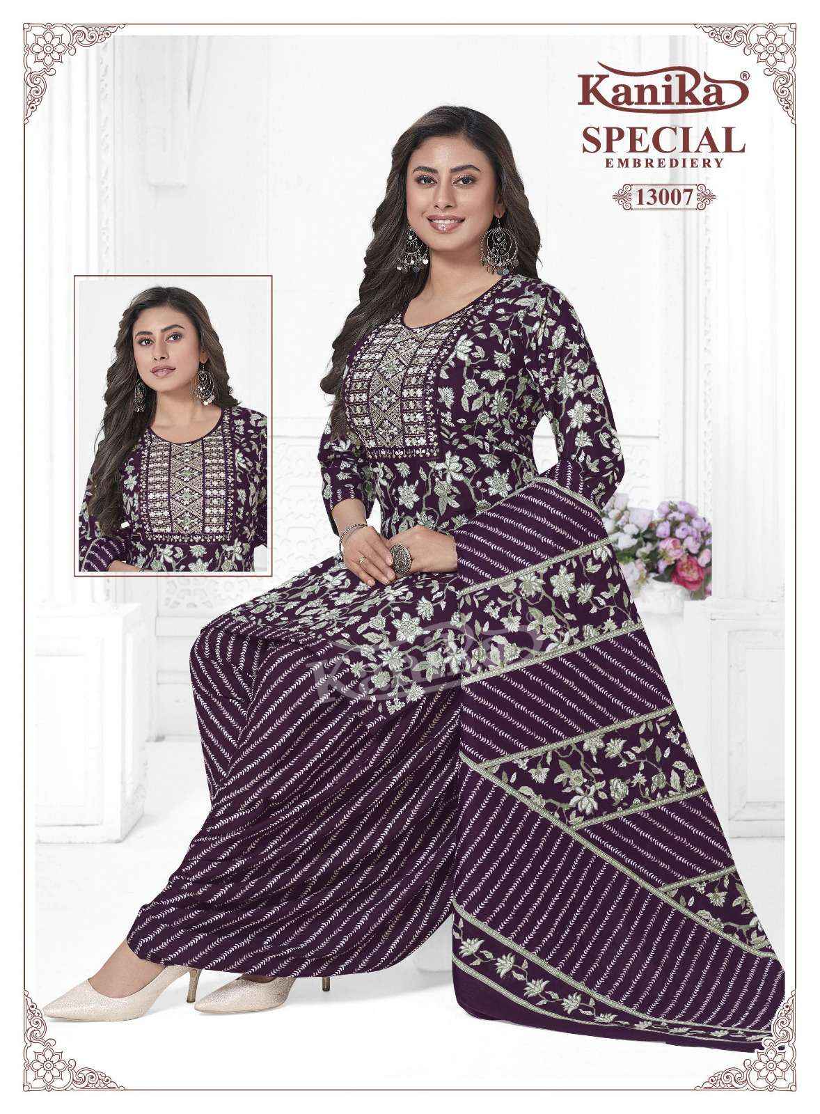 Kanika Special Embroidery Vol 13 Cotton Kurti Combo 12 pcs Catalogue
