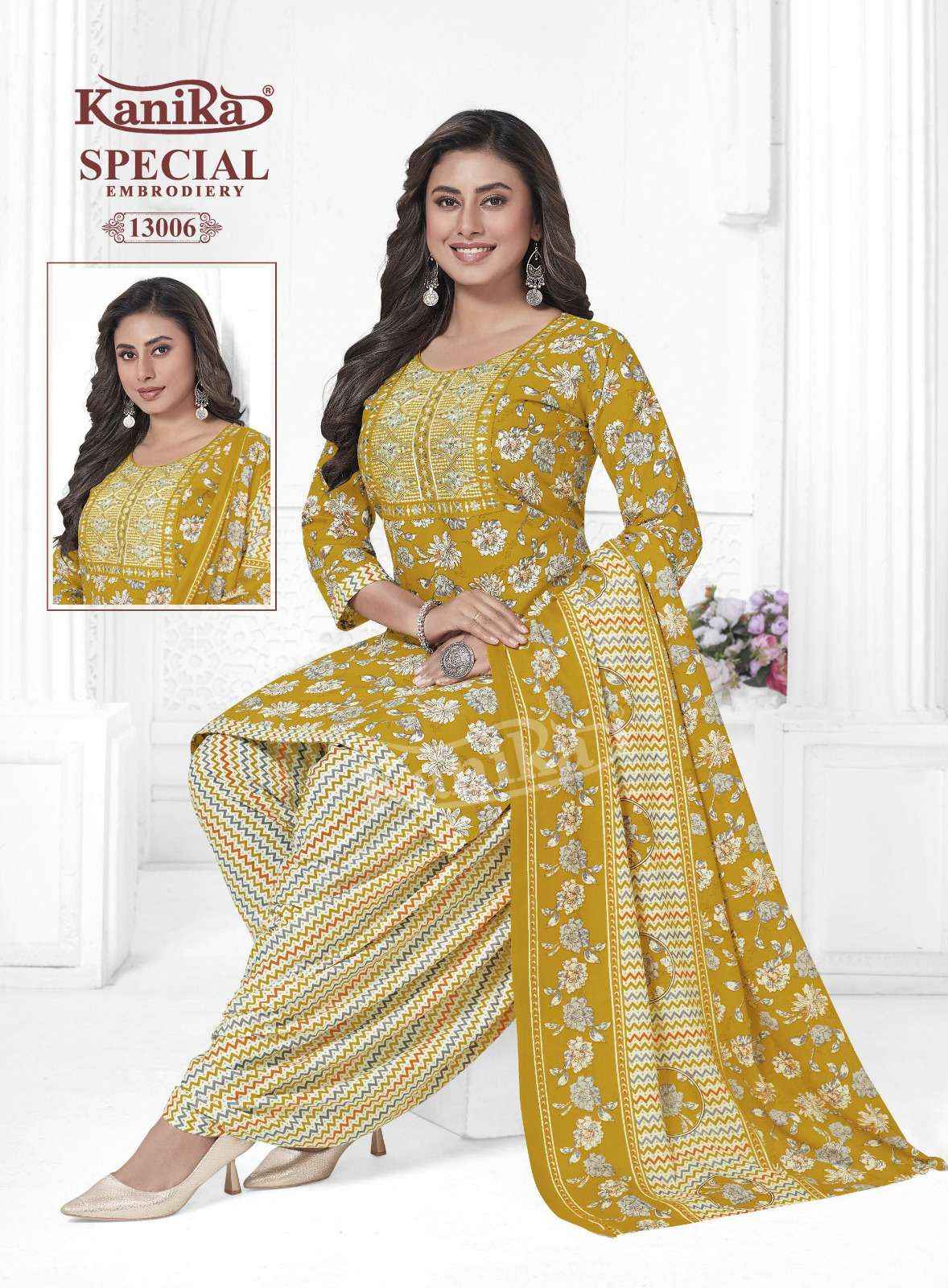 Kanika Special Embroidery Vol 13 Cotton Kurti Combo 12 pcs Catalogue