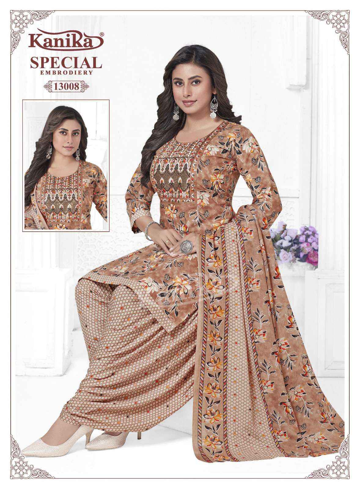 Kanika Special Embroidery Vol 13 Cotton Kurti Combo 12 pcs Catalogue