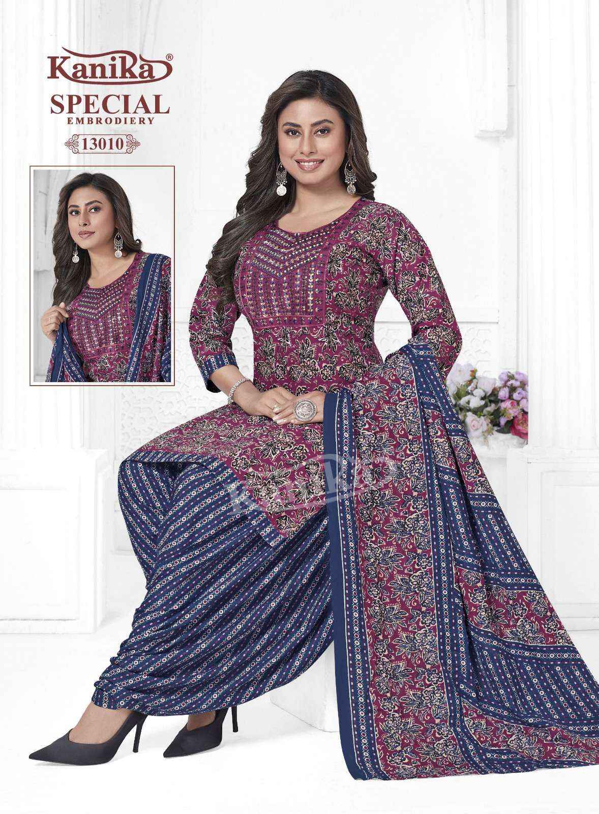 Kanika Special Embroidery Vol 13 Cotton Kurti Combo 12 pcs Catalogue