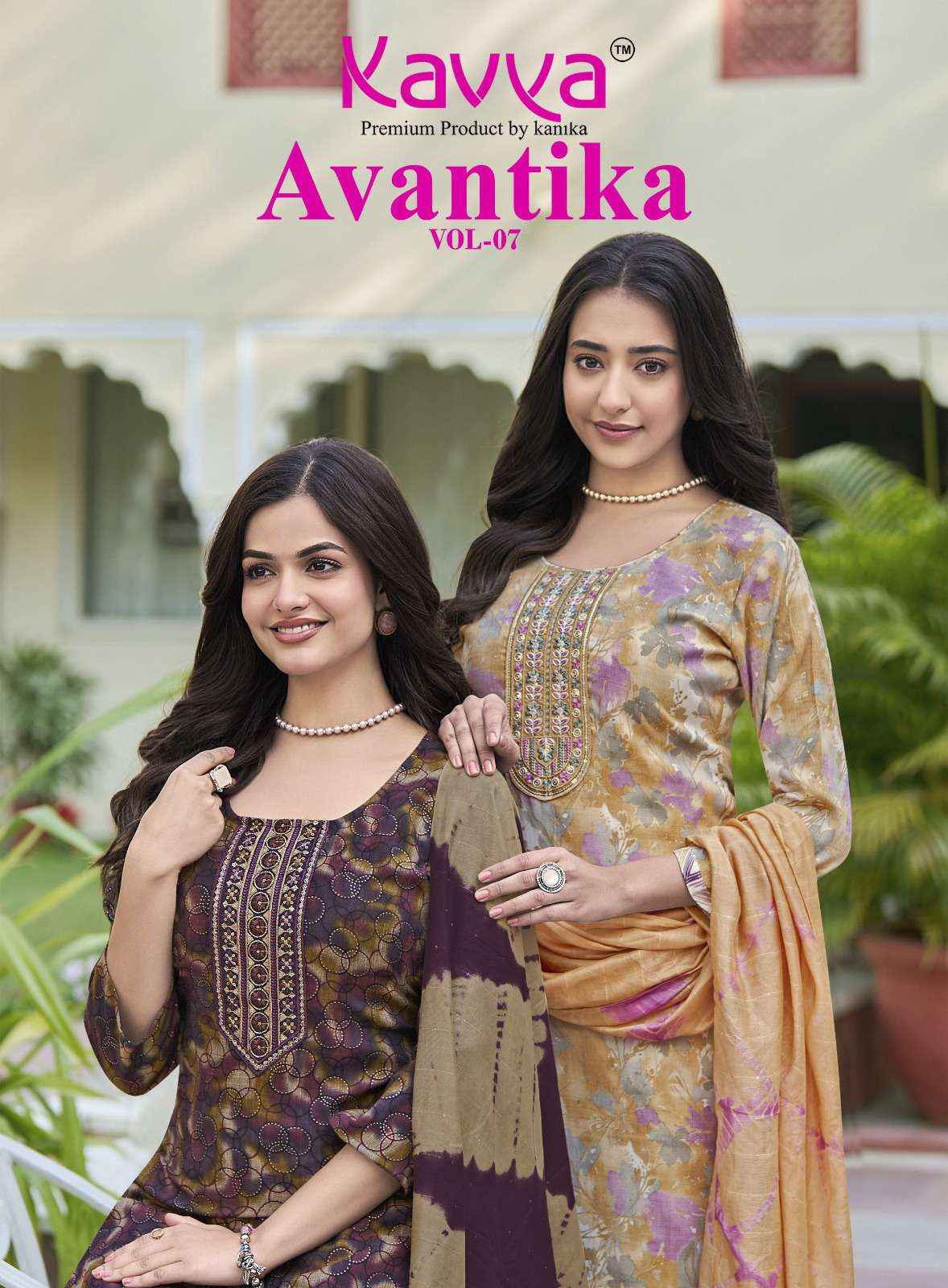 Kavya Avantika Vol 7 Capsule Kurti Combo 10 pcs Catalogue