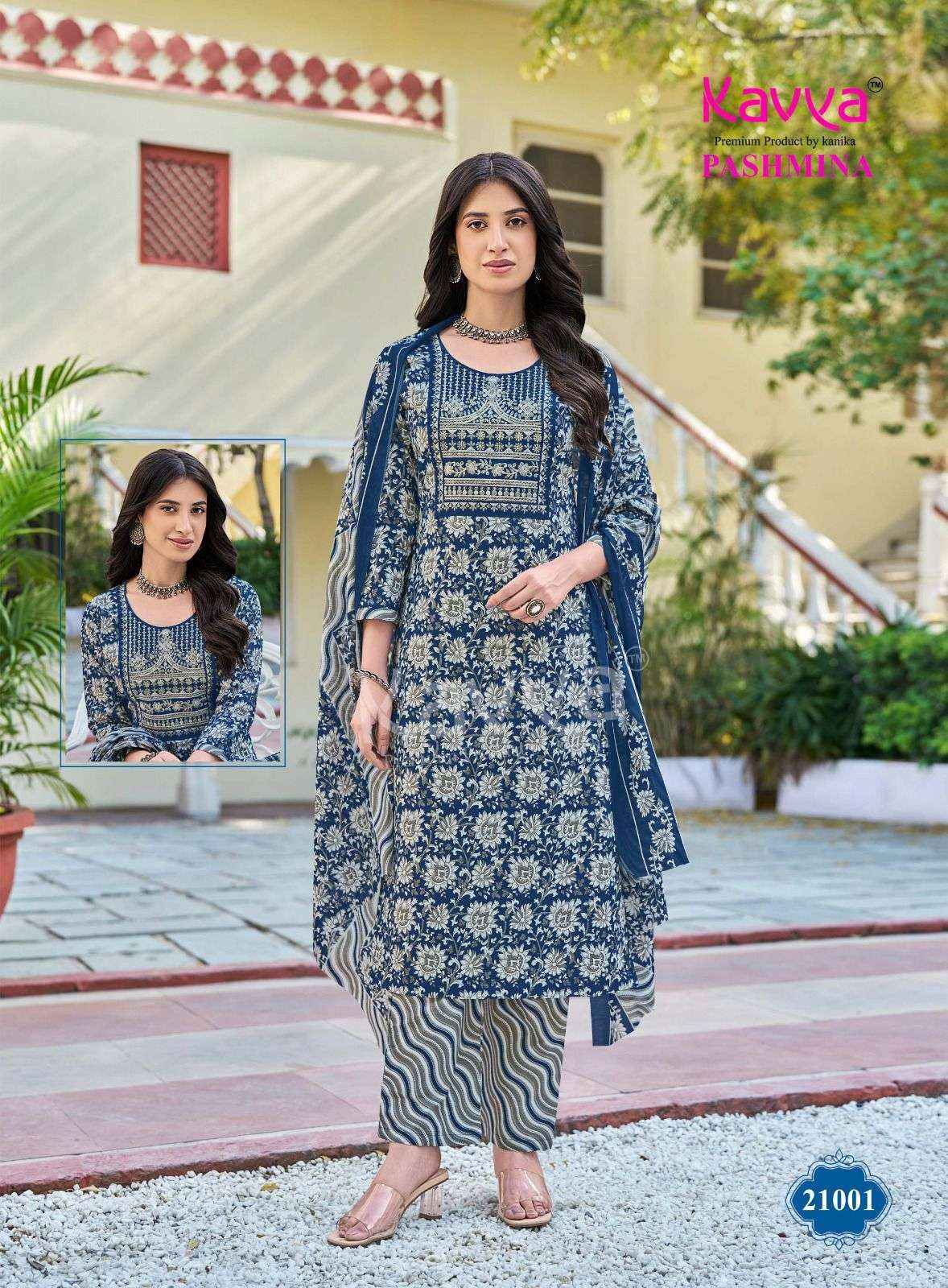 Kavya Pashmina Vol 21 Malasian Cotton Kurti Combo 10 pcs Catalogue