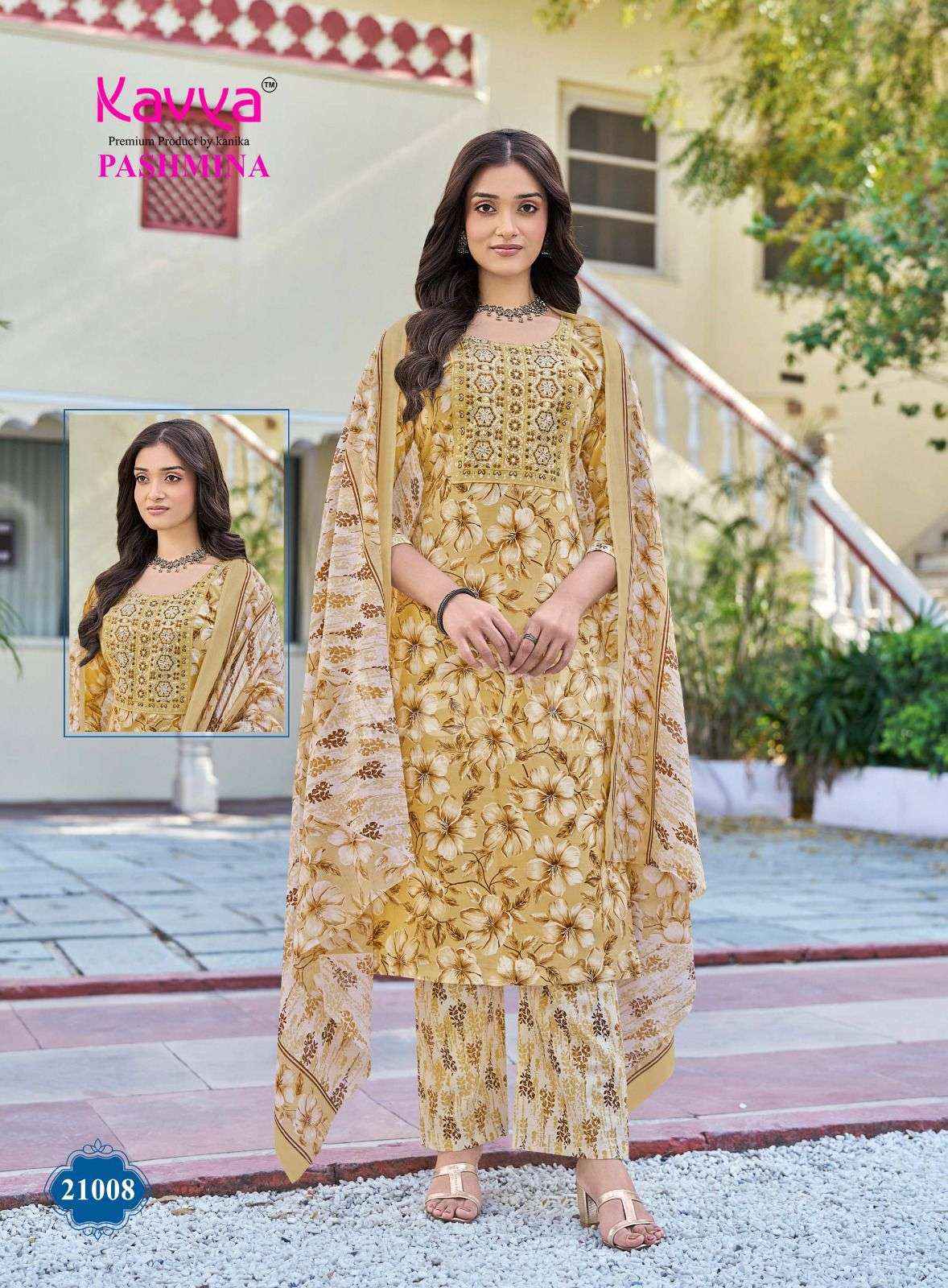 Kavya Pashmina Vol 21 Malasian Cotton Kurti Combo 10 pcs Catalogue
