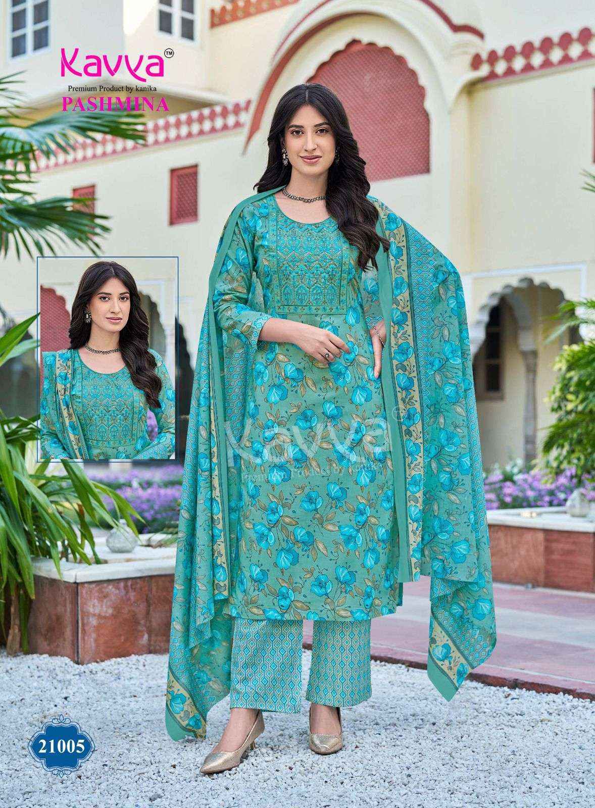 Kavya Pashmina Vol 21 Malasian Cotton Kurti Combo 10 pcs Catalogue