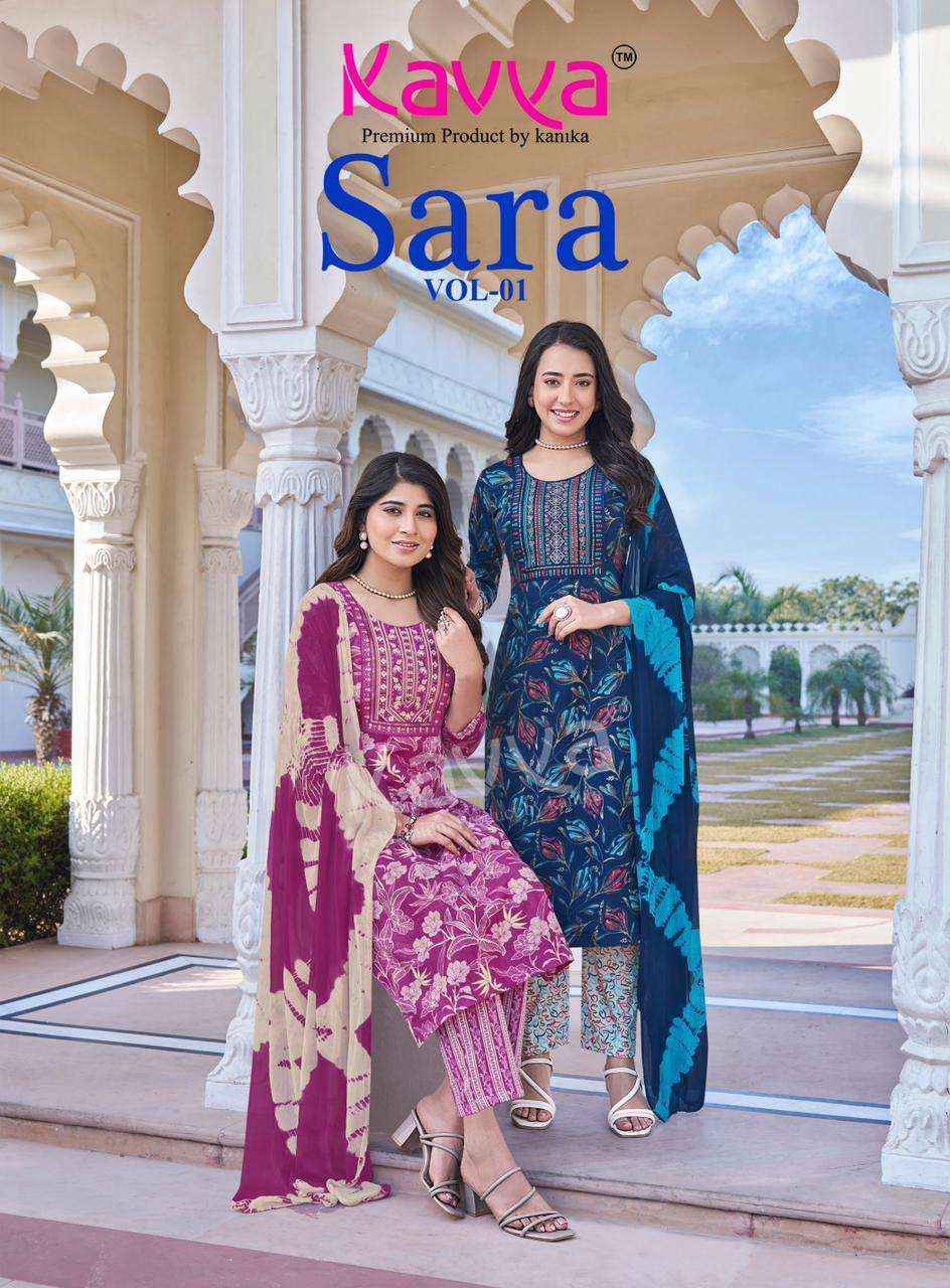 Kavya Sara Vol 1 Capsule Kurti Combo 10 pcs Catalogue