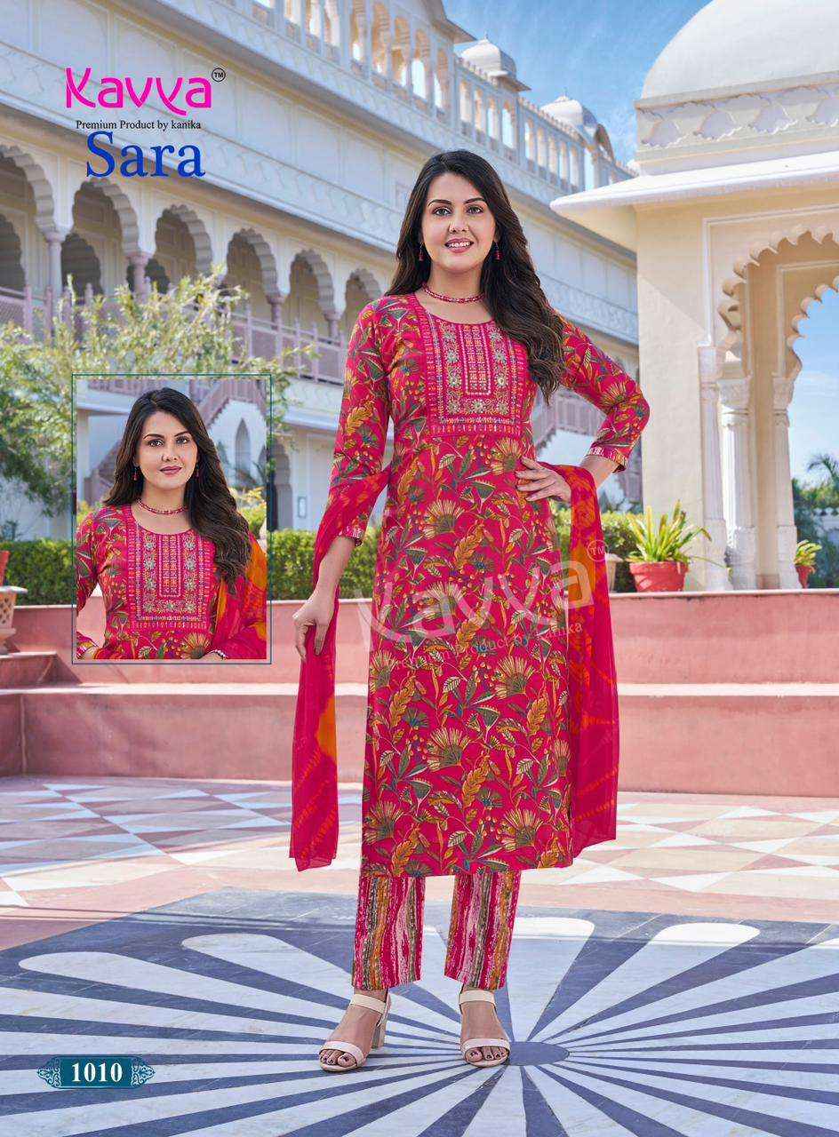 Kavya Sara Vol 1 Capsule Kurti Combo 10 pcs Catalogue