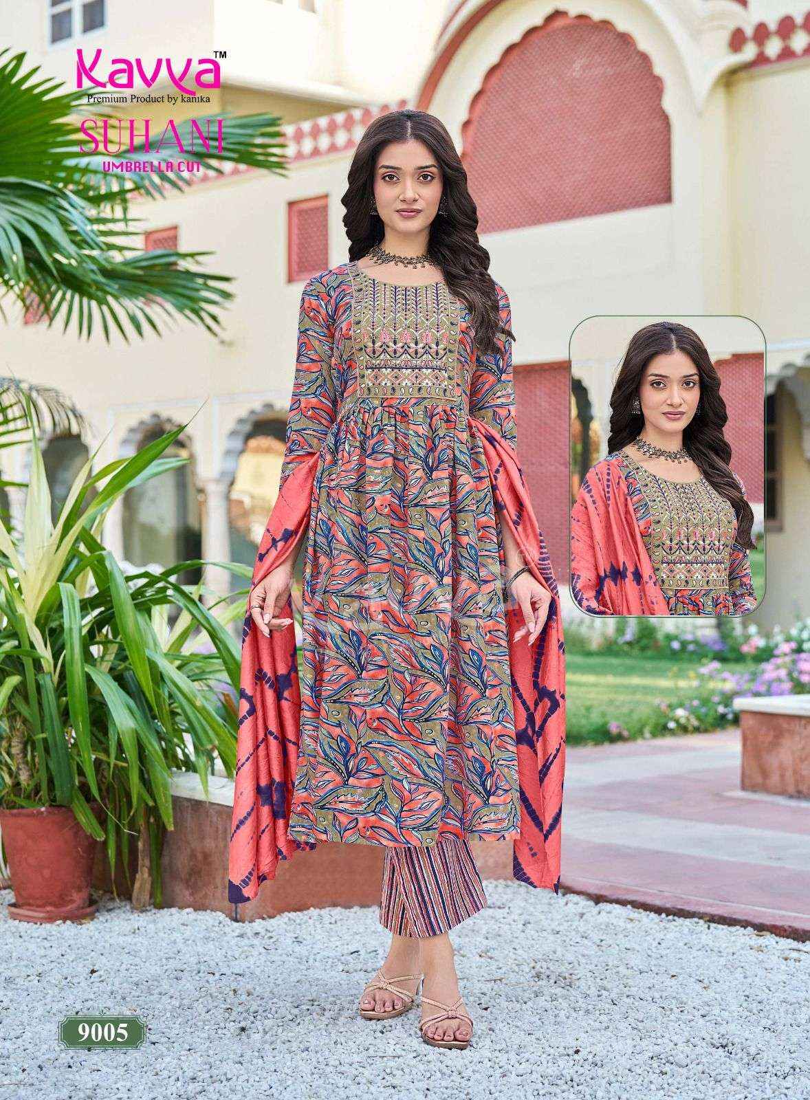 Kavya Suhani Vol 9 Viscose Kurti Combo 10 pcs Catalogue
