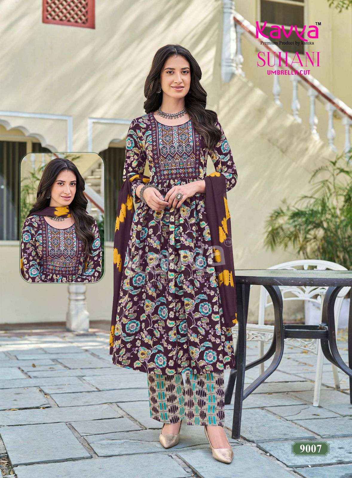 Kavya Suhani Vol 9 Viscose Kurti Combo 10 pcs Catalogue