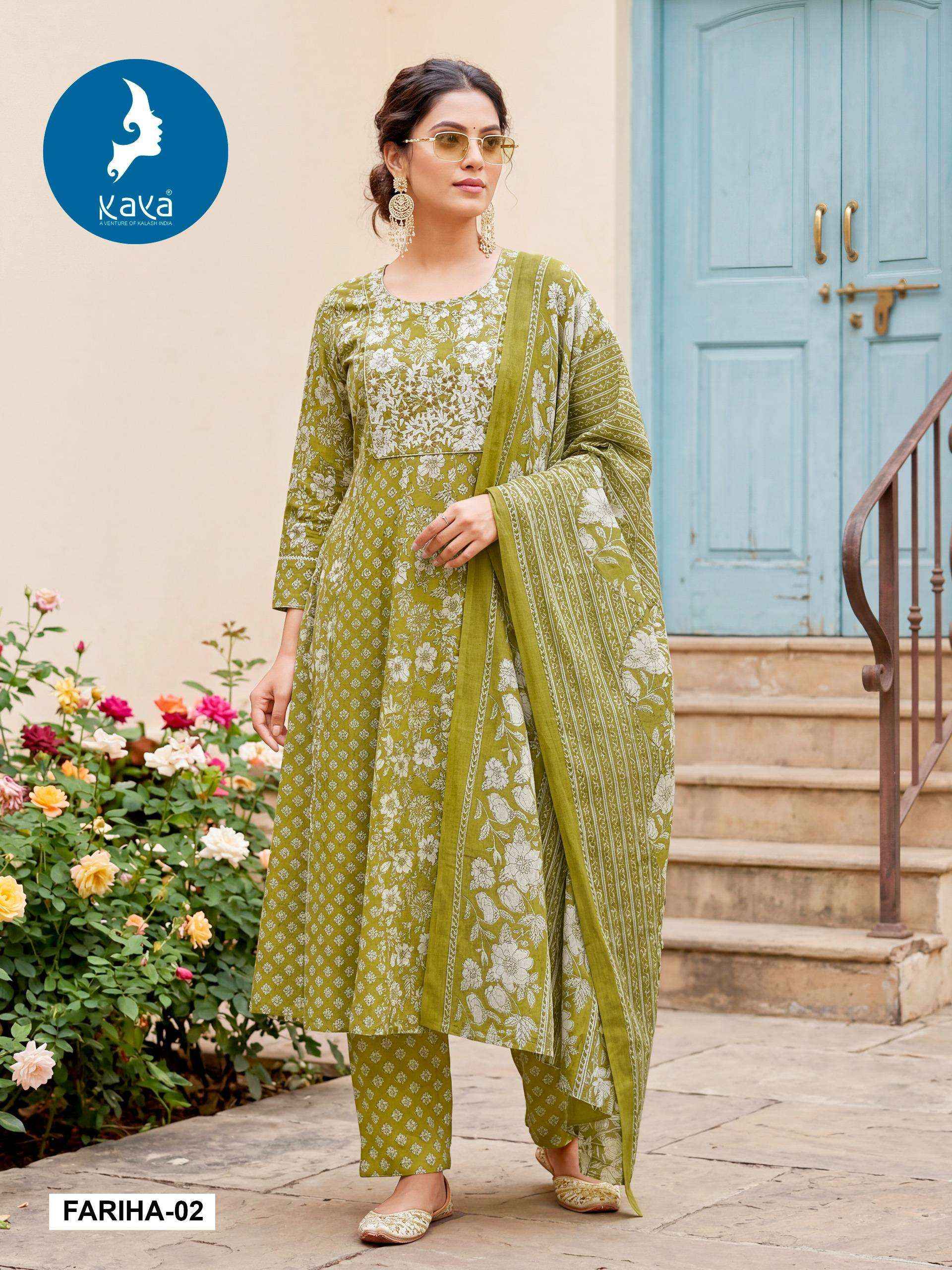 Kaya Fariha Cotton Kurti Combo 6 pcs Catalogue