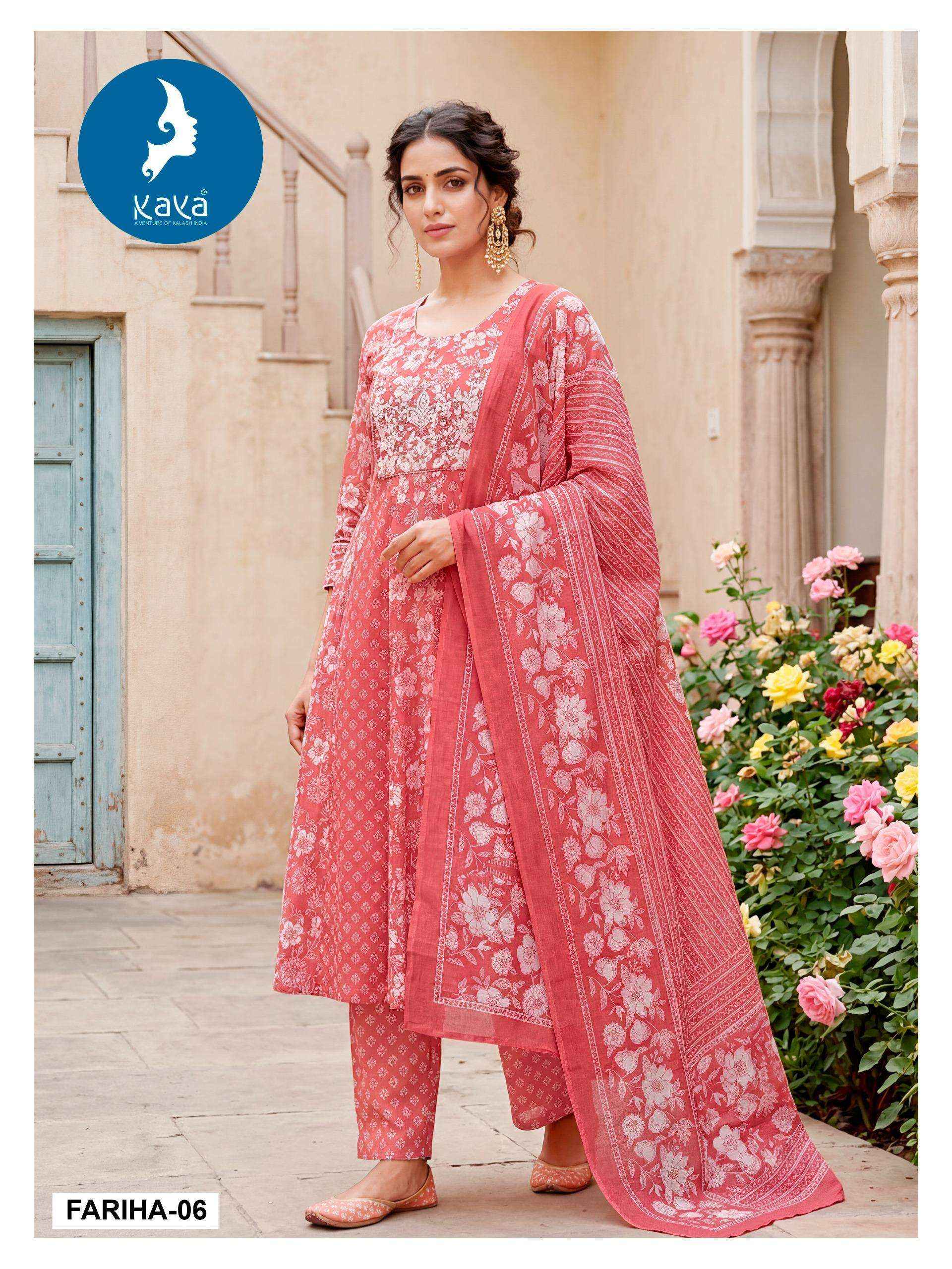 Kaya Fariha Cotton Kurti Combo 6 pcs Catalogue