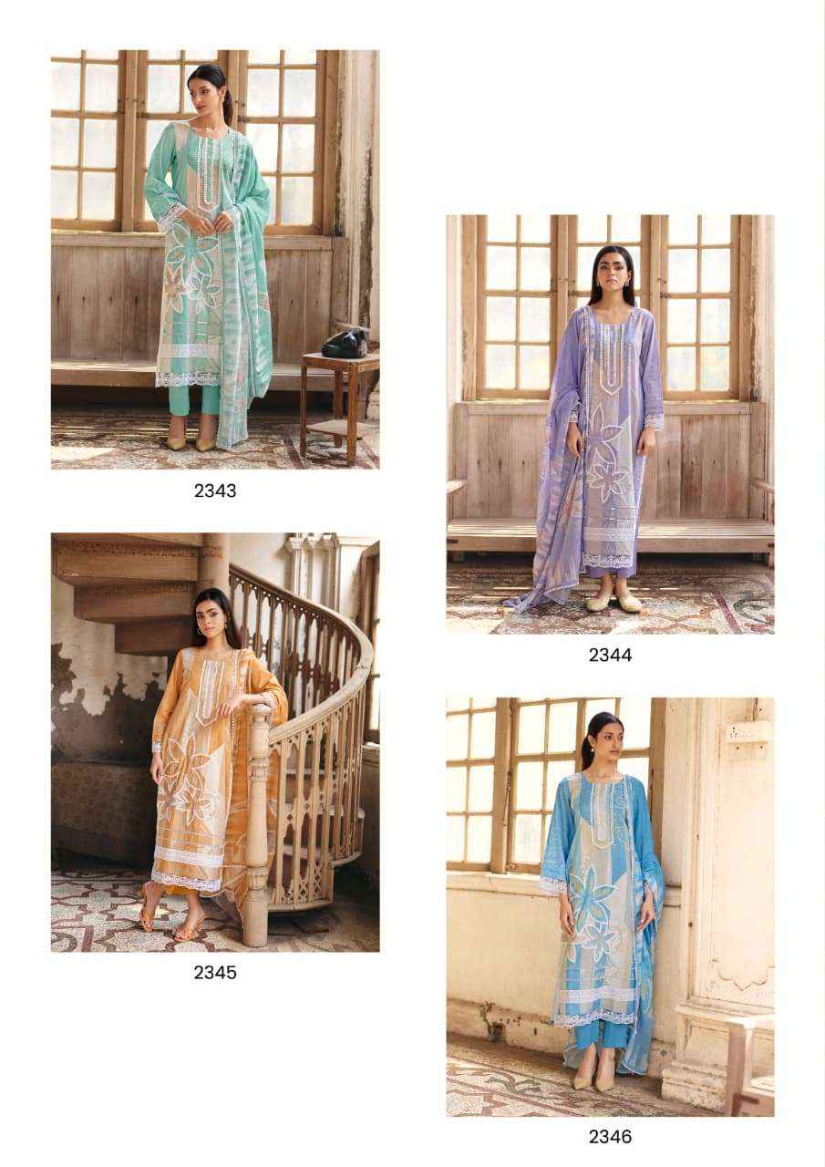 Kimora Guftugu Vol 75 Lawn Cotton Dress Material 4 pcs Catalogue