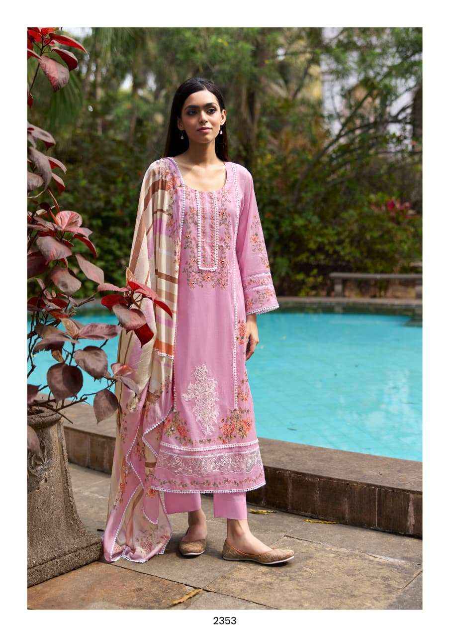 Kimora Nazrana Vol 77 Lawn Cotton Dress Material 4 pcs Catalogue