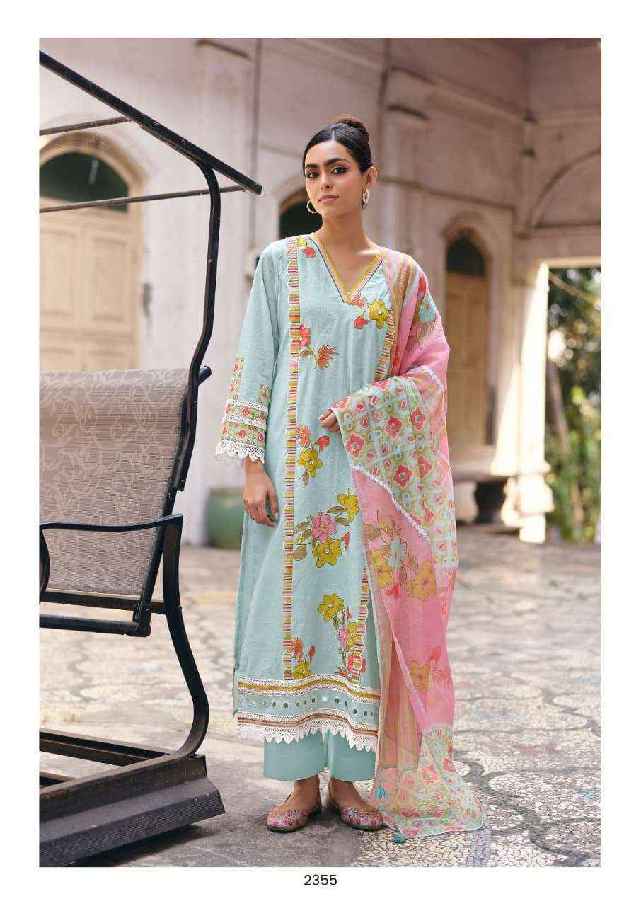 Kimora Saheli Lawn Cotton Dress Material 4 pcs Catalogue