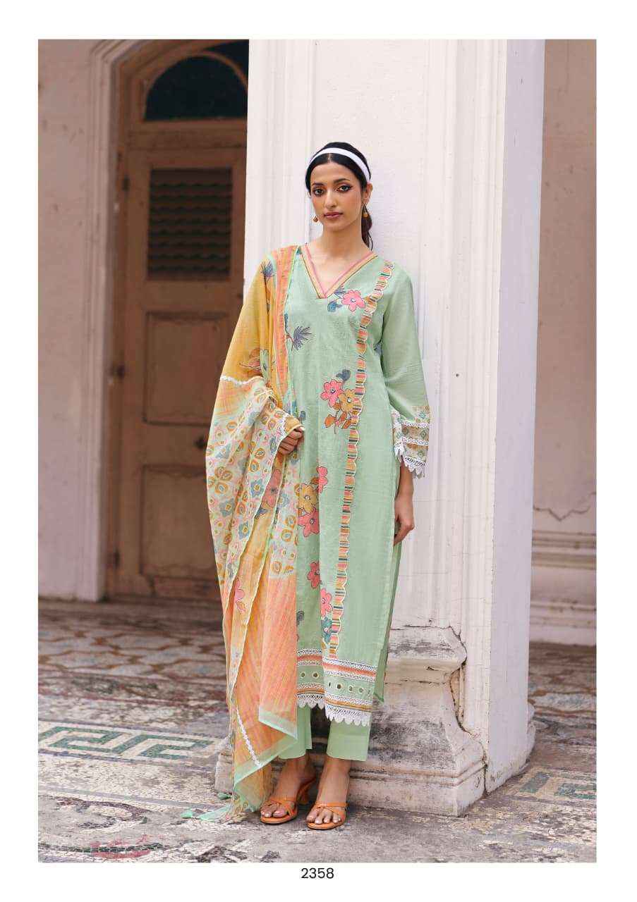 Kimora Saheli Lawn Cotton Dress Material 4 pcs Catalogue