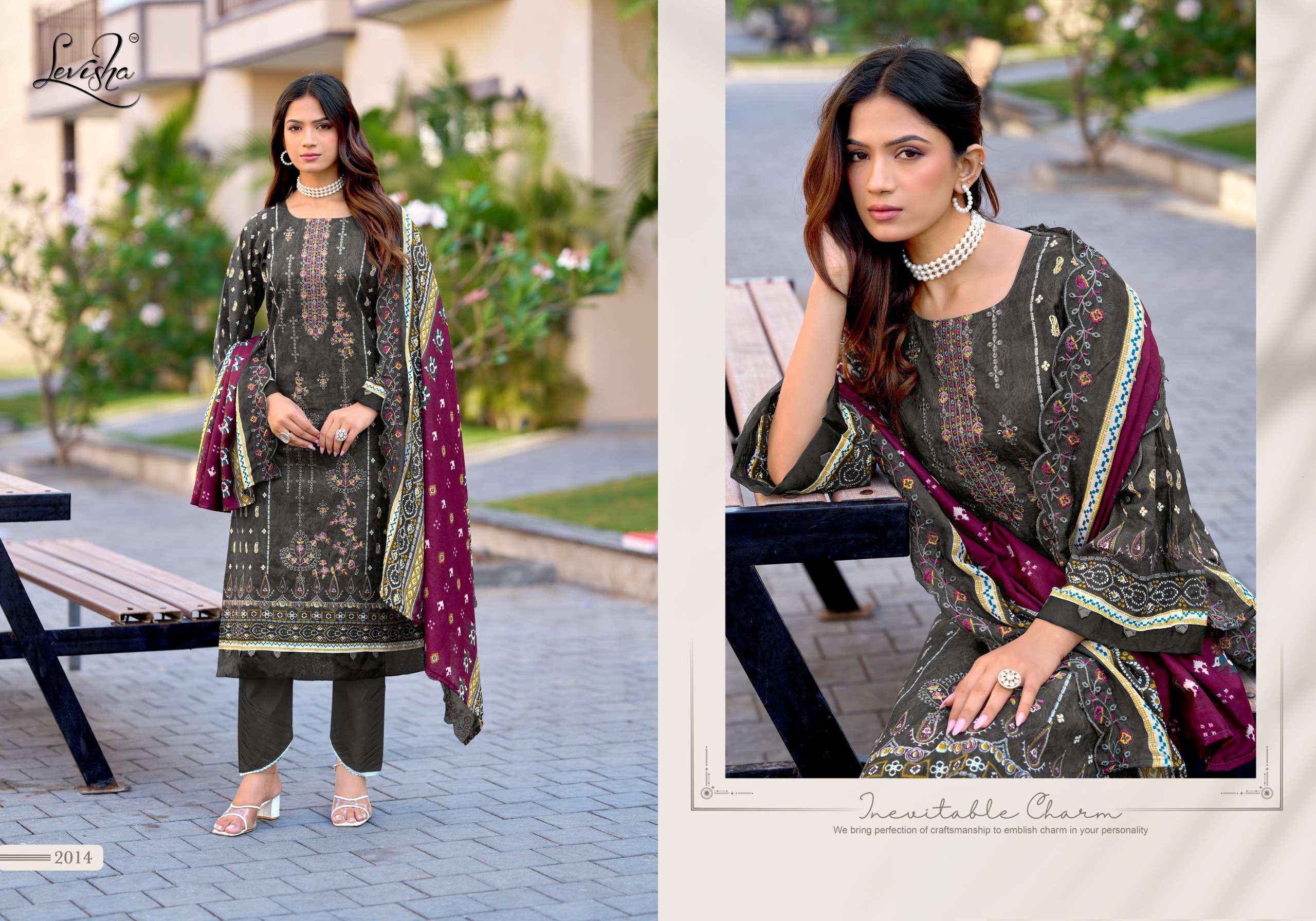 Levisha Madhubala Vol 14 Lawn Cotton Dress Material 8 pcs Catalogue