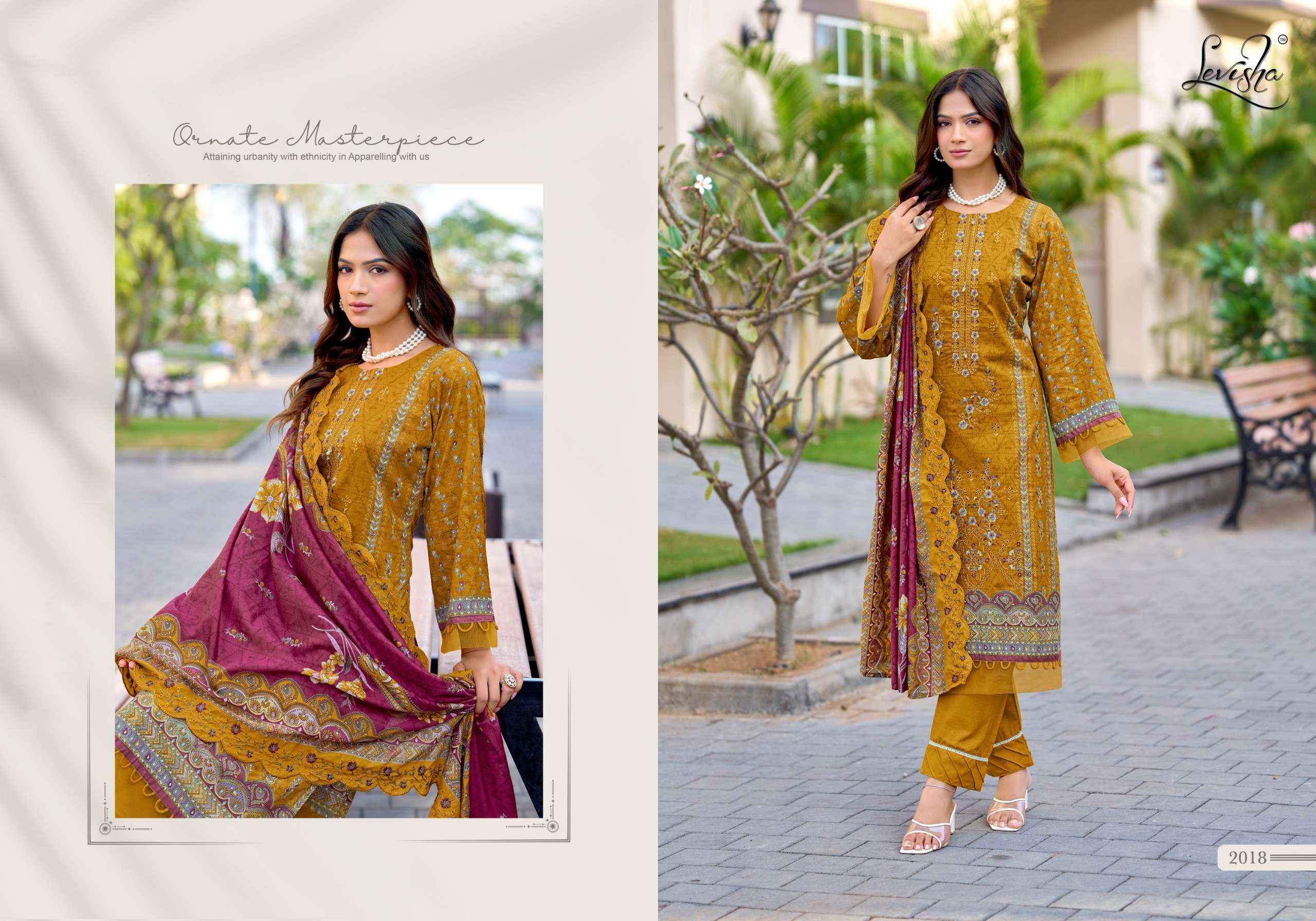 Levisha Madhubala Vol 14 Lawn Cotton Dress Material 8 pcs Catalogue