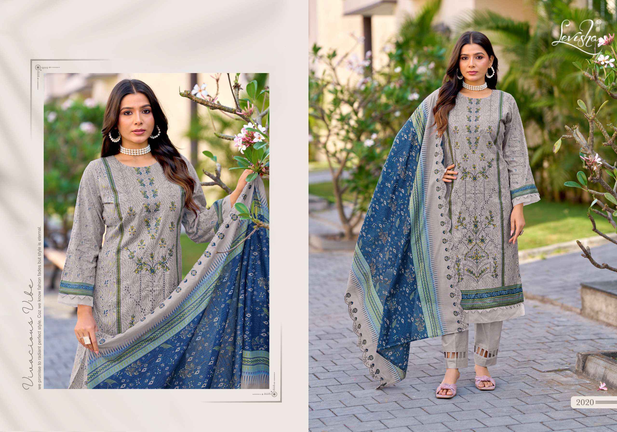 Levisha Madhubala Vol 14 Lawn Cotton Dress Material 8 pcs Catalogue