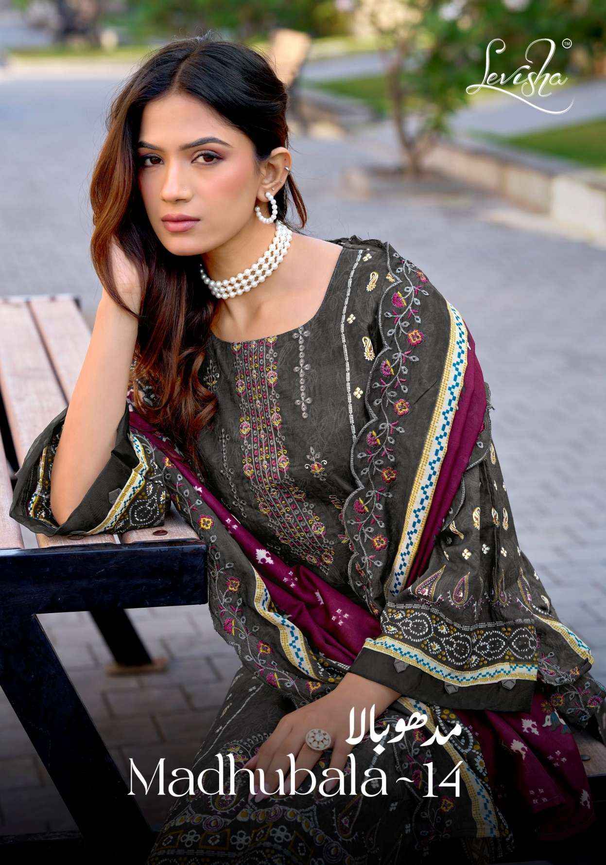 Levisha Madhubala Vol 14 Lawn Cotton Dress Material 8 pcs Catalogue