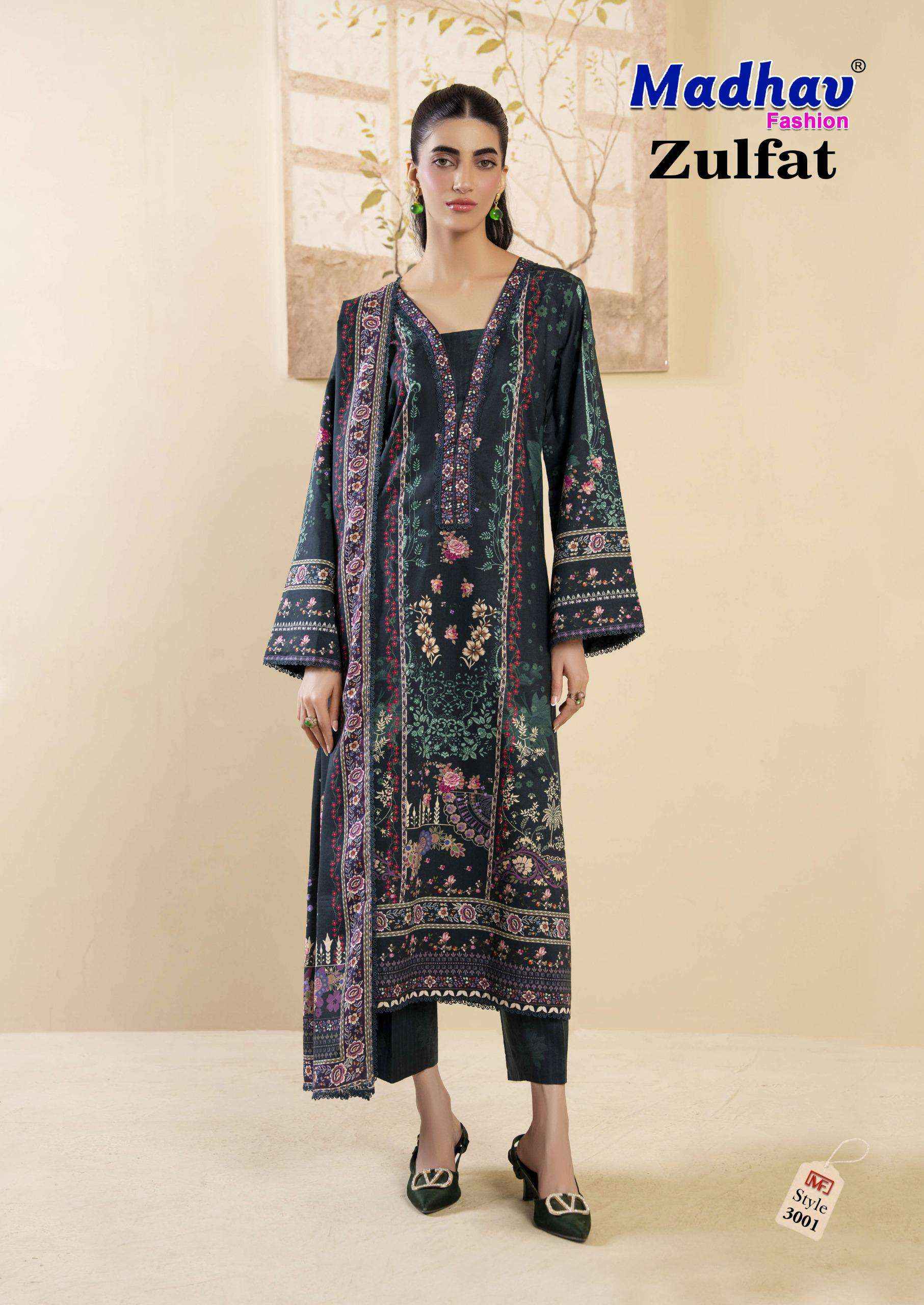 Madhav Fashion Zulfat Vol 3 Lawn Cotton Dress Material 6 pcs Catalogue