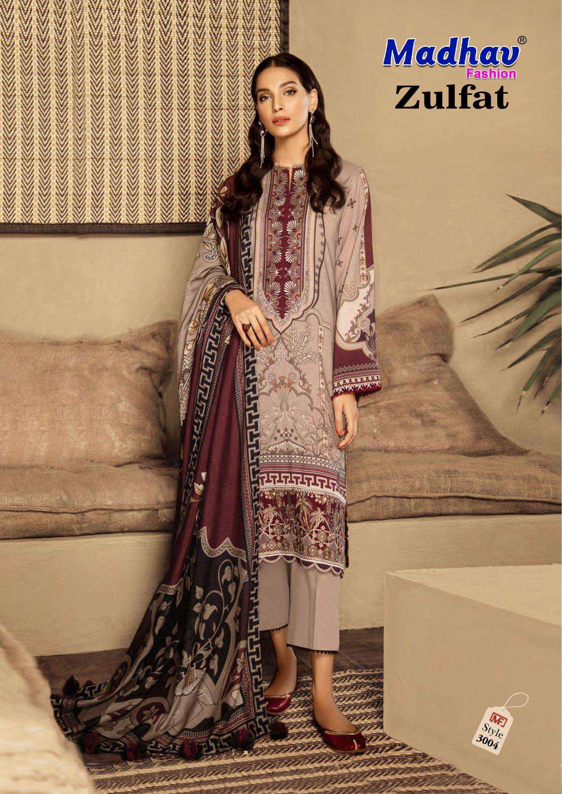 Madhav Fashion Zulfat Vol 3 Lawn Cotton Dress Material 6 pcs Catalogue
