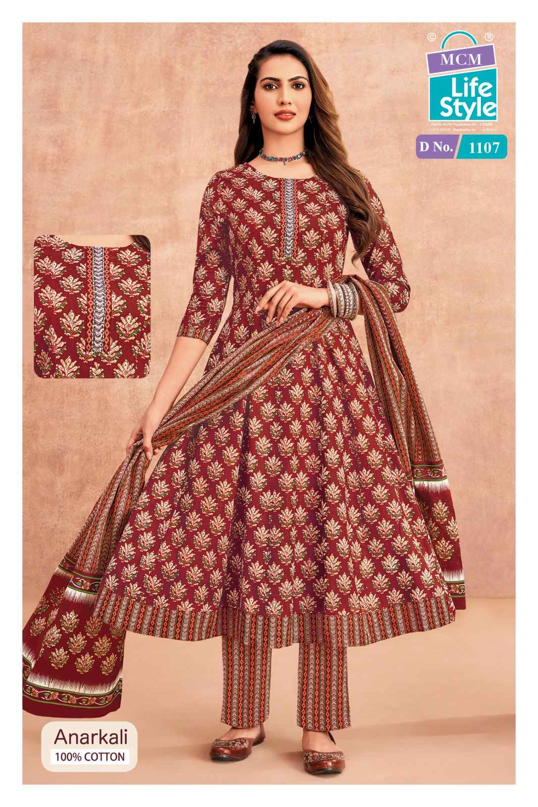 MCM Lifestyle Anarkali Vol 11 Cotton Kurti Combo 10 pcs Catalogue