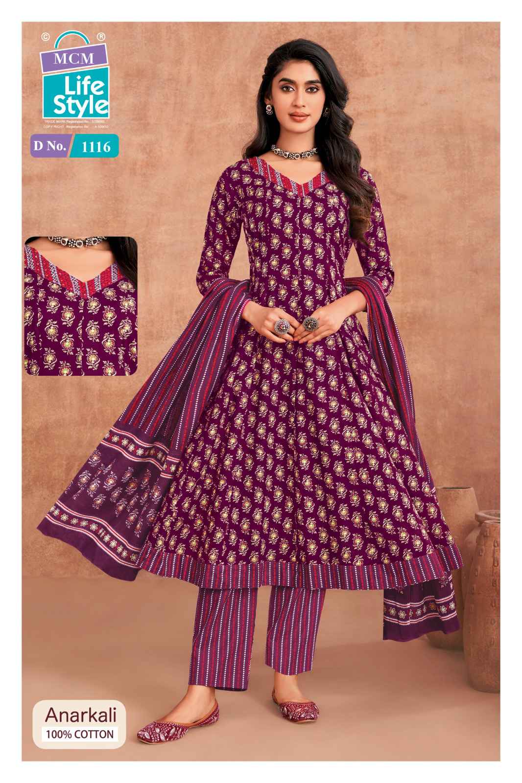 MCM Lifestyle Anarkali Vol 11 Cotton Kurti Combo 10 pcs Catalogue
