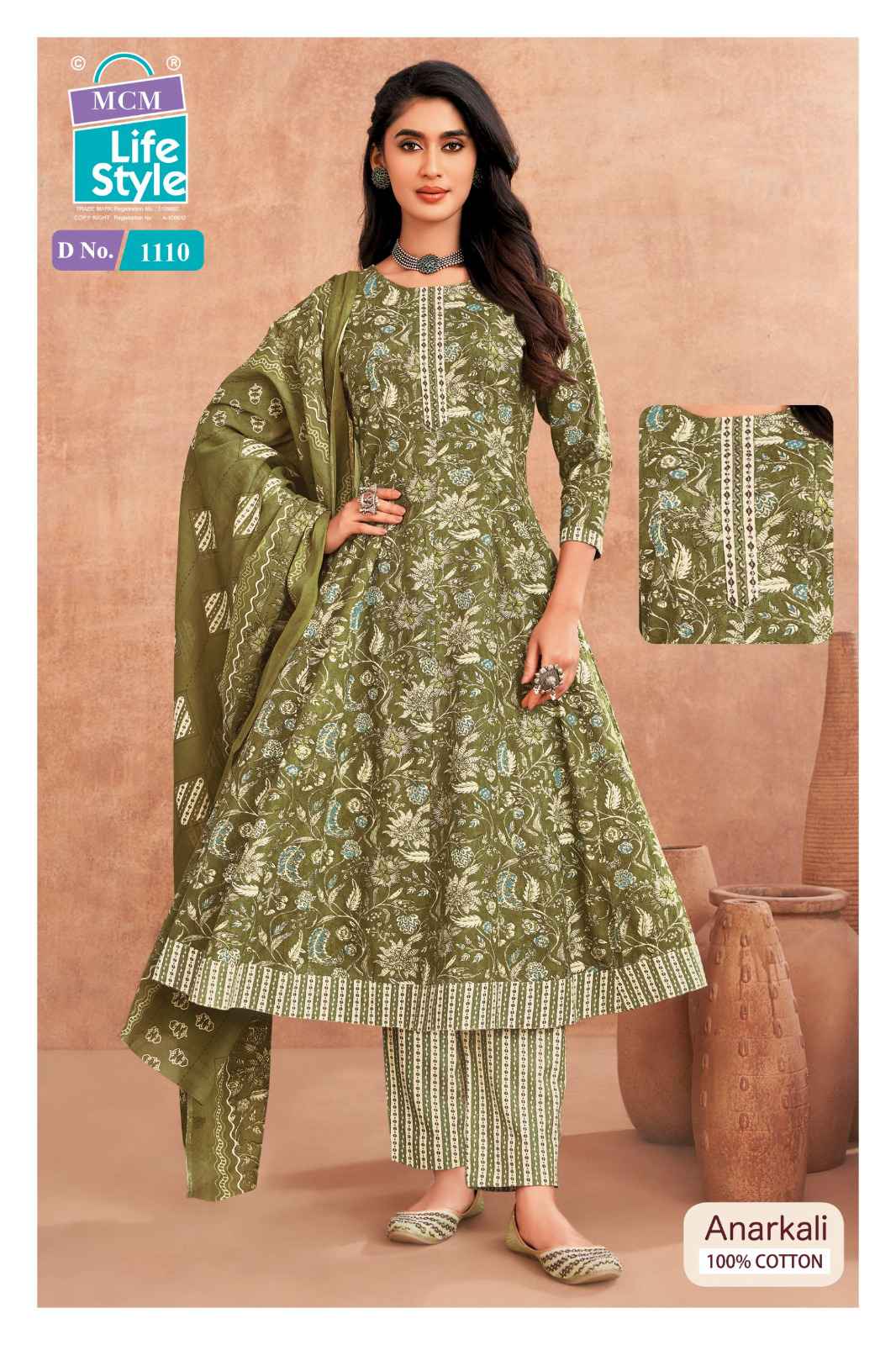 MCM Lifestyle Anarkali Vol 11 Cotton Kurti Combo 10 pcs Catalogue