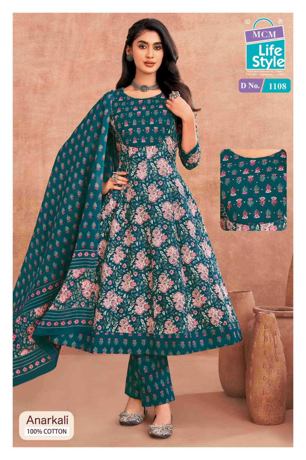 MCM Lifestyle Anarkali Vol 11 Cotton Kurti Combo 10 pcs Catalogue