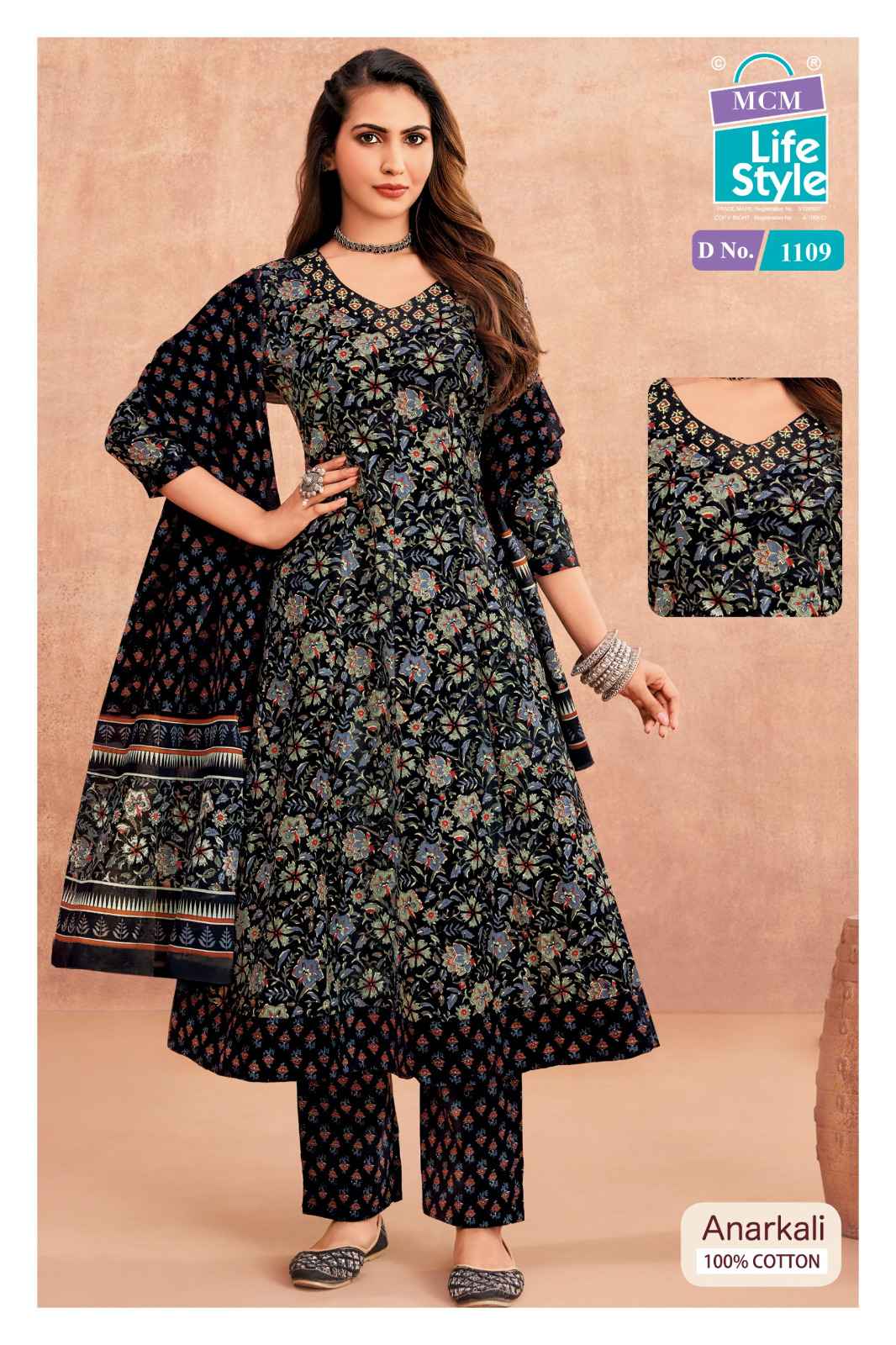 MCM Lifestyle Anarkali Vol 11 Cotton Kurti Combo 10 pcs Catalogue