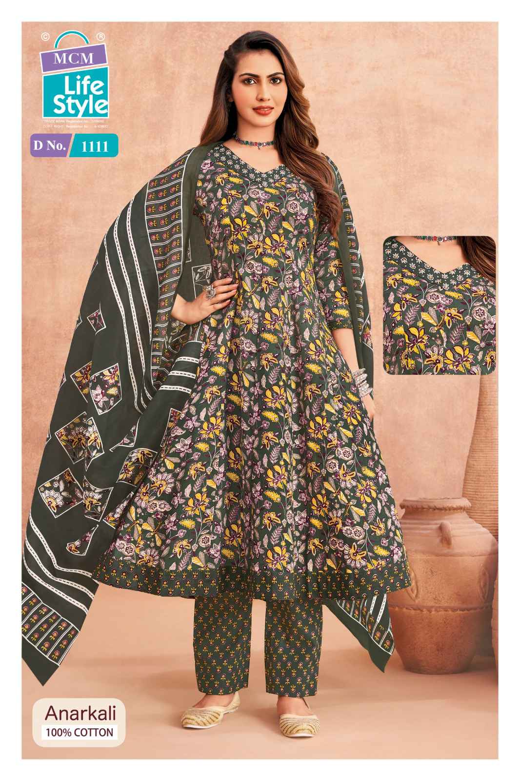 MCM Lifestyle Anarkali Vol 11 Cotton Kurti Combo 10 pcs Catalogue