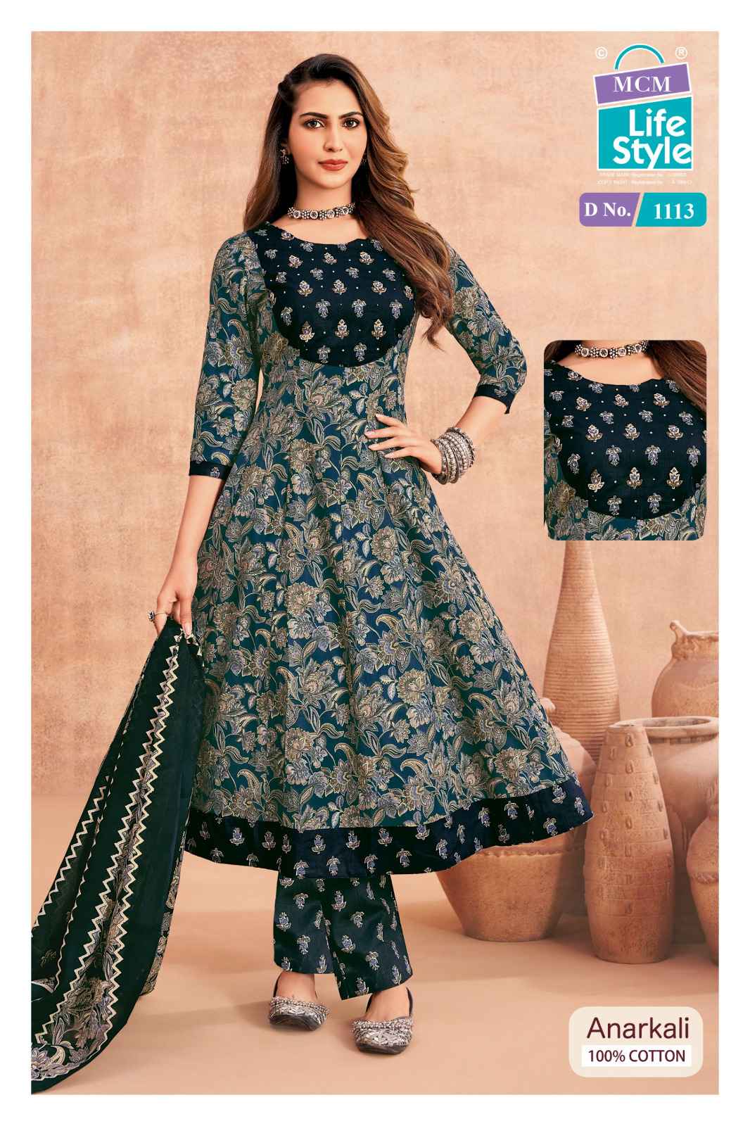 MCM Lifestyle Anarkali Vol 11 Cotton Kurti Combo 10 pcs Catalogue
