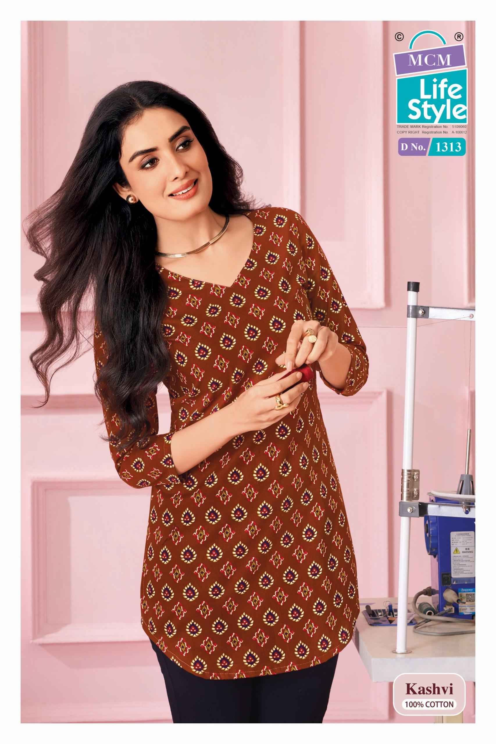 MCM Lifestyle Kashvi Vol 13 Short Cotton Kurti 10 pcs Catalogue