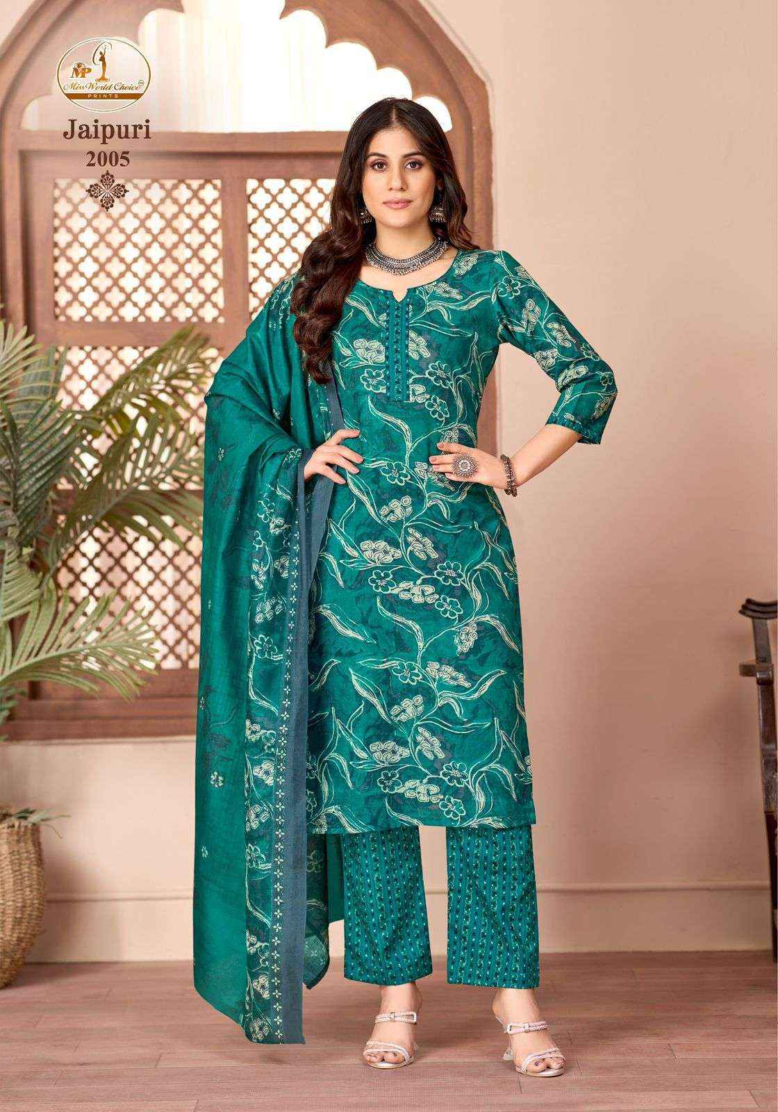Miss World Choice Jaipuri Vol 2 Cotton Dress Material 10 pcs Catalogue