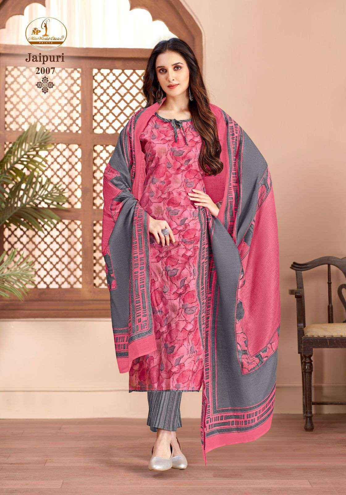 Miss World Choice Jaipuri Vol 2 Cotton Dress Material 10 pcs Catalogue