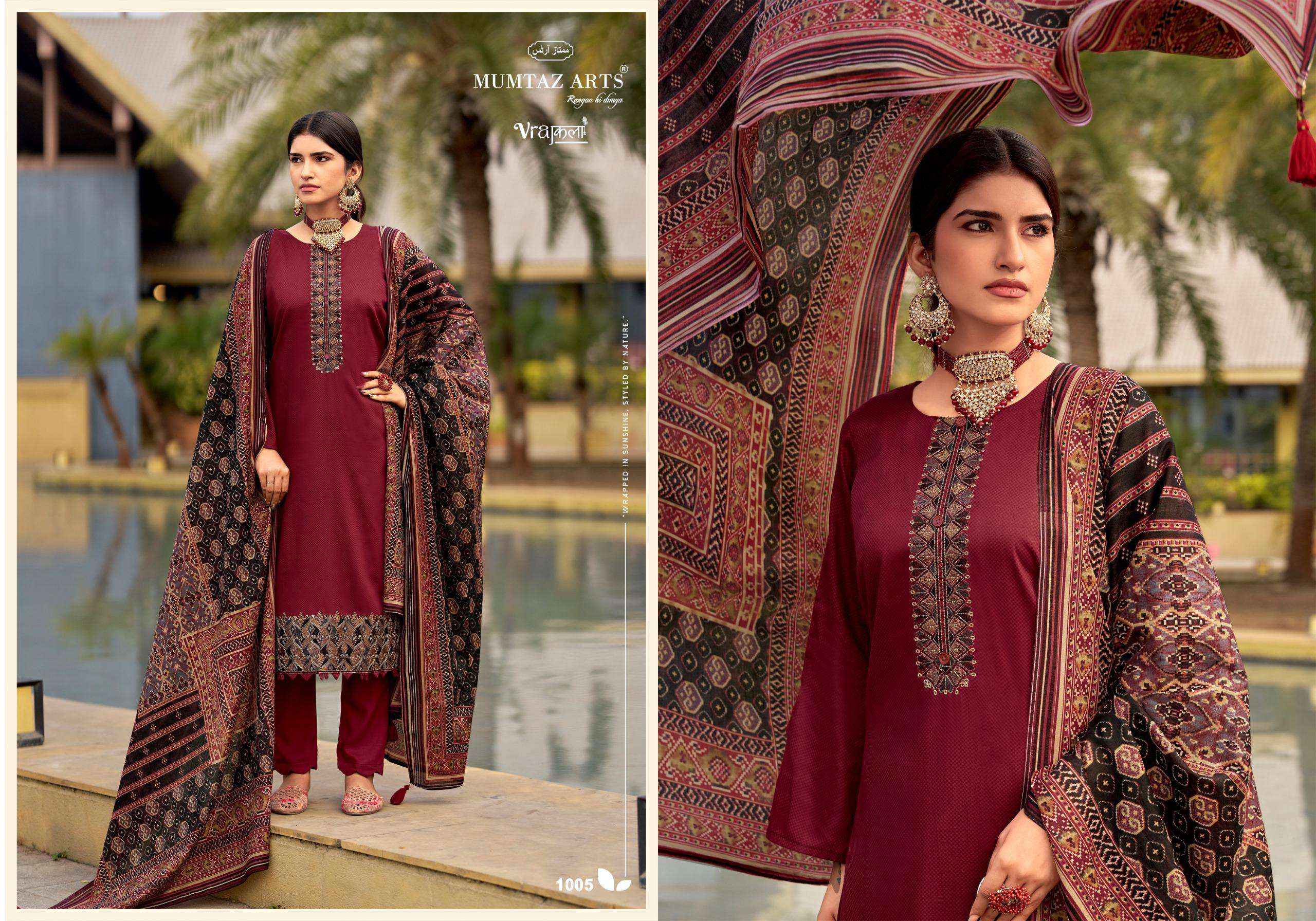 Mumtaz Arts Patola Viscose Dress Material 6 pcs Catalogue