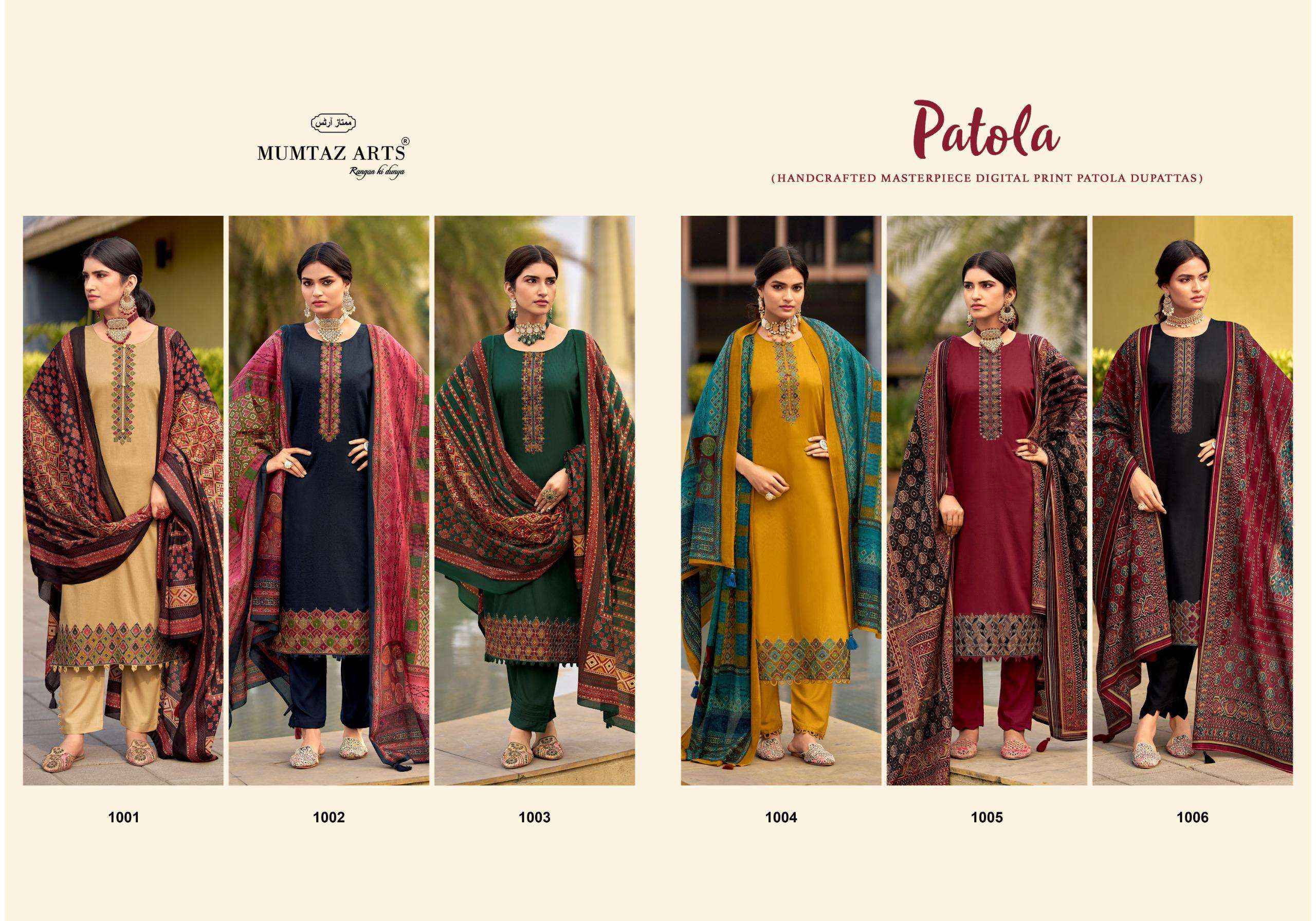 Mumtaz Arts Patola Viscose Dress Material 6 pcs Catalogue