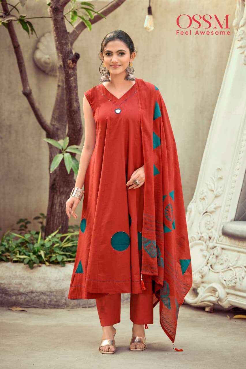 Ossm Mahiya Vol 2 Cotton Kurti Combo 6 pcs Catalogue