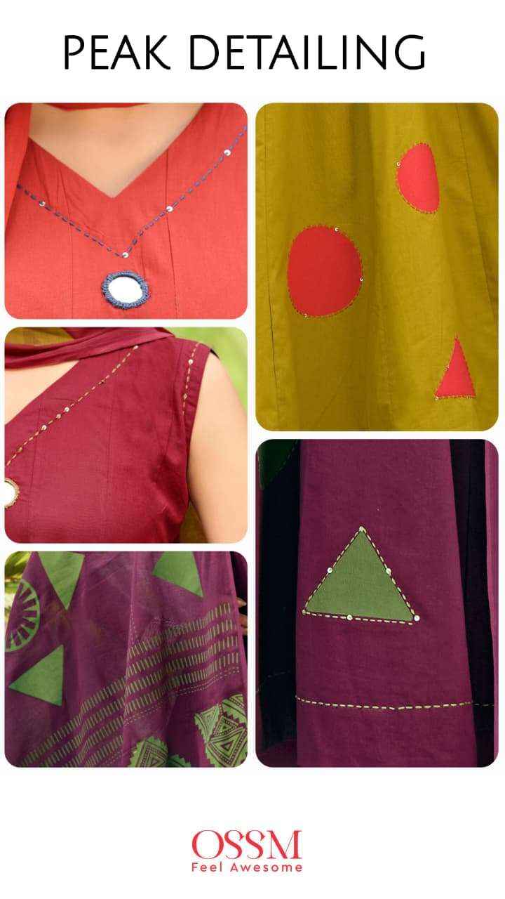 Ossm Mahiya Vol 2 Cotton Kurti Combo 6 pcs Catalogue