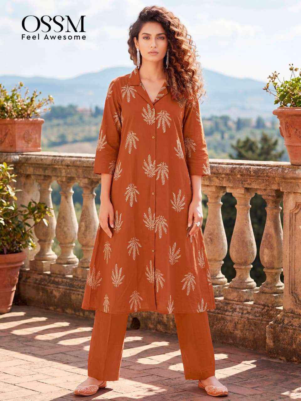 Ossm Rosy Vol 3 Cotton Kurti With Bottom 6 pcs Catalogue