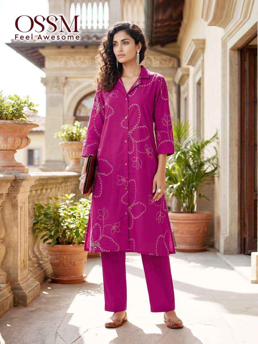 Ossm Rosy Vol 3 Cotton Kurti With Bottom 6 pcs Catalogue