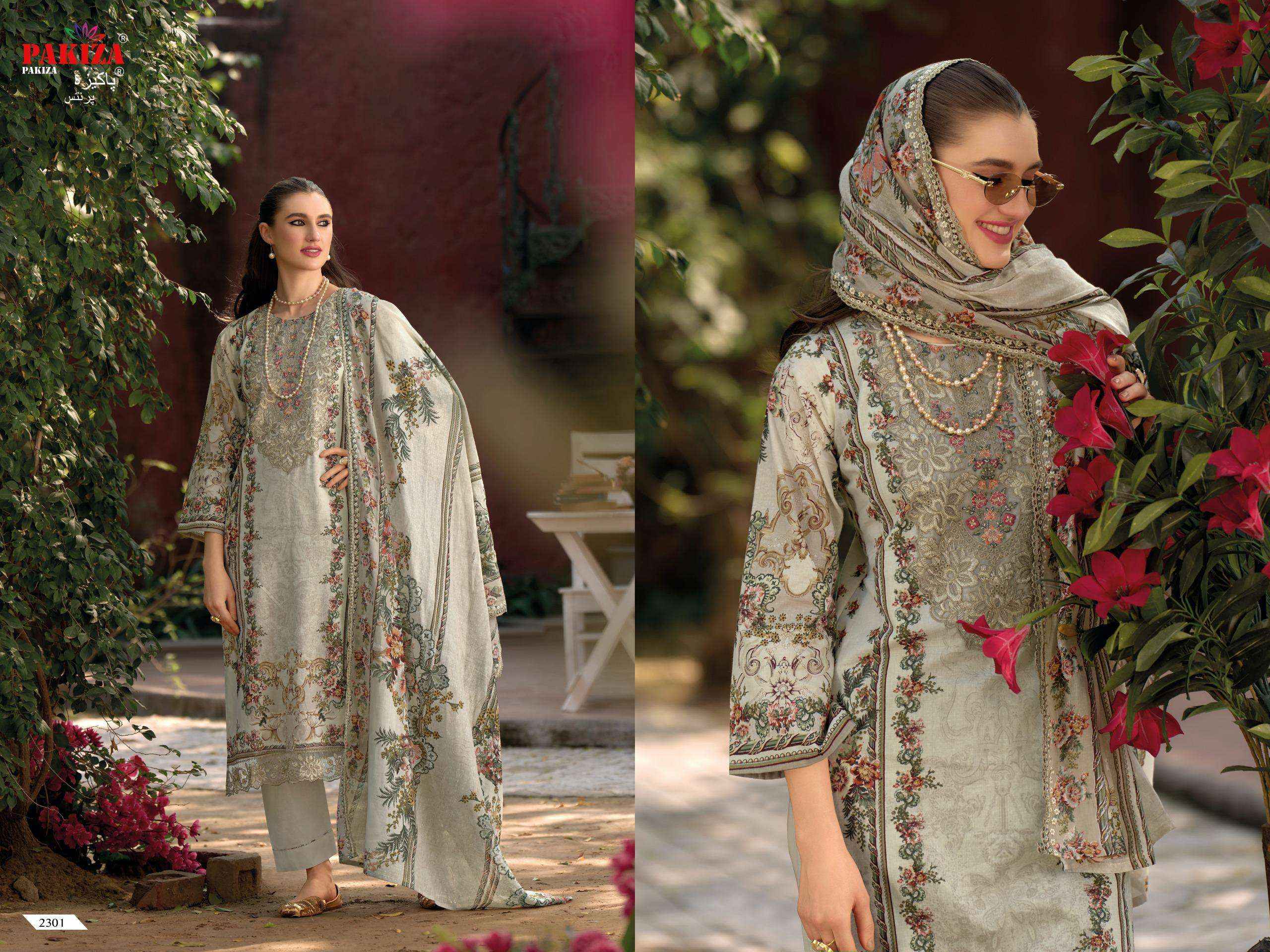 Pakiza Prints Haniya Hiba Vol 23 Lawn Dress Material 10 pcs Catalogue