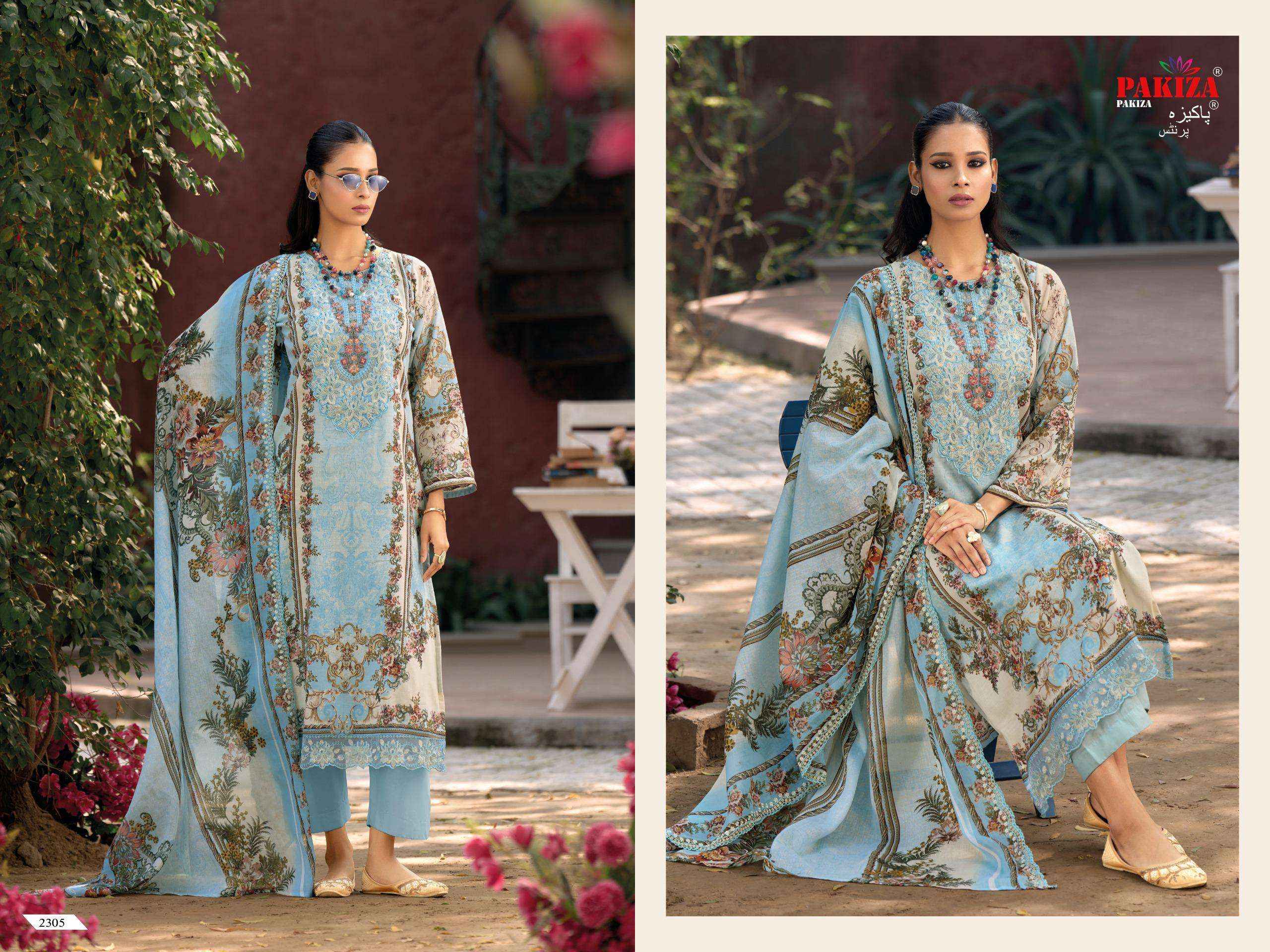Pakiza Prints Haniya Hiba Vol 23 Lawn Dress Material 10 pcs Catalogue