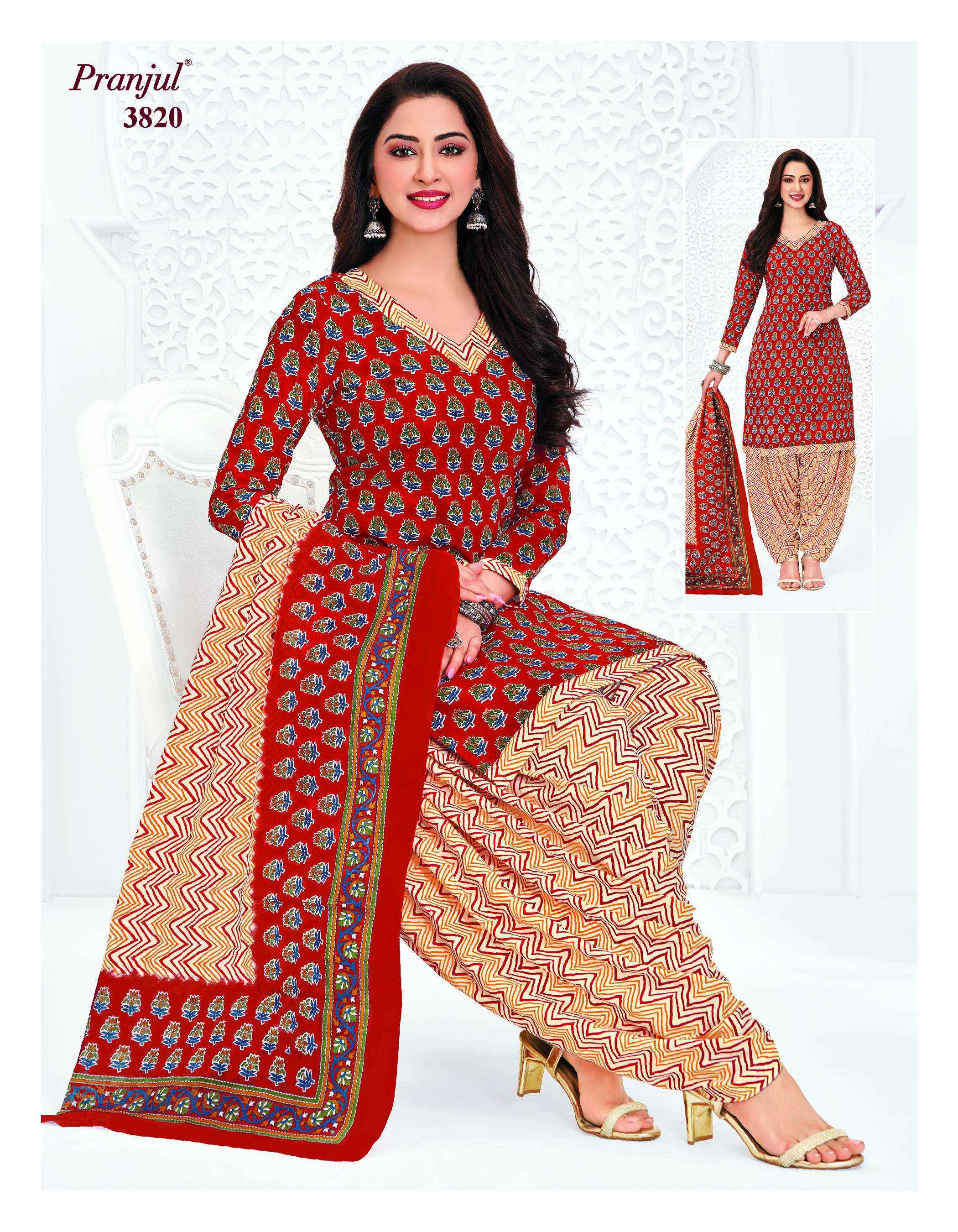 Pranjul Priyanshi Vol 38 Cotton Dress Material 36 pcs Catalogue