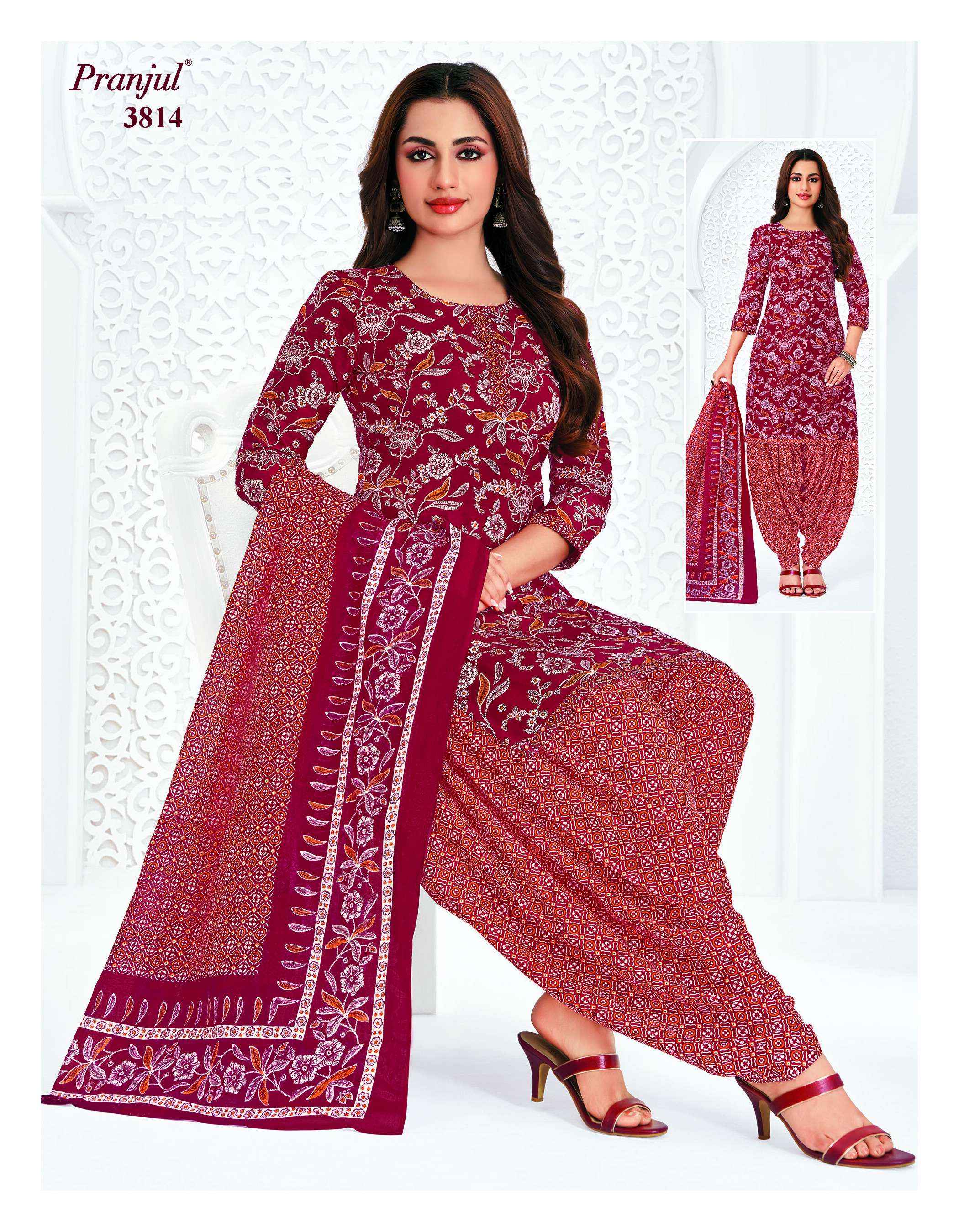 Pranjul Priyanshi Vol 38 Cotton Dress Material 36 pcs Catalogue