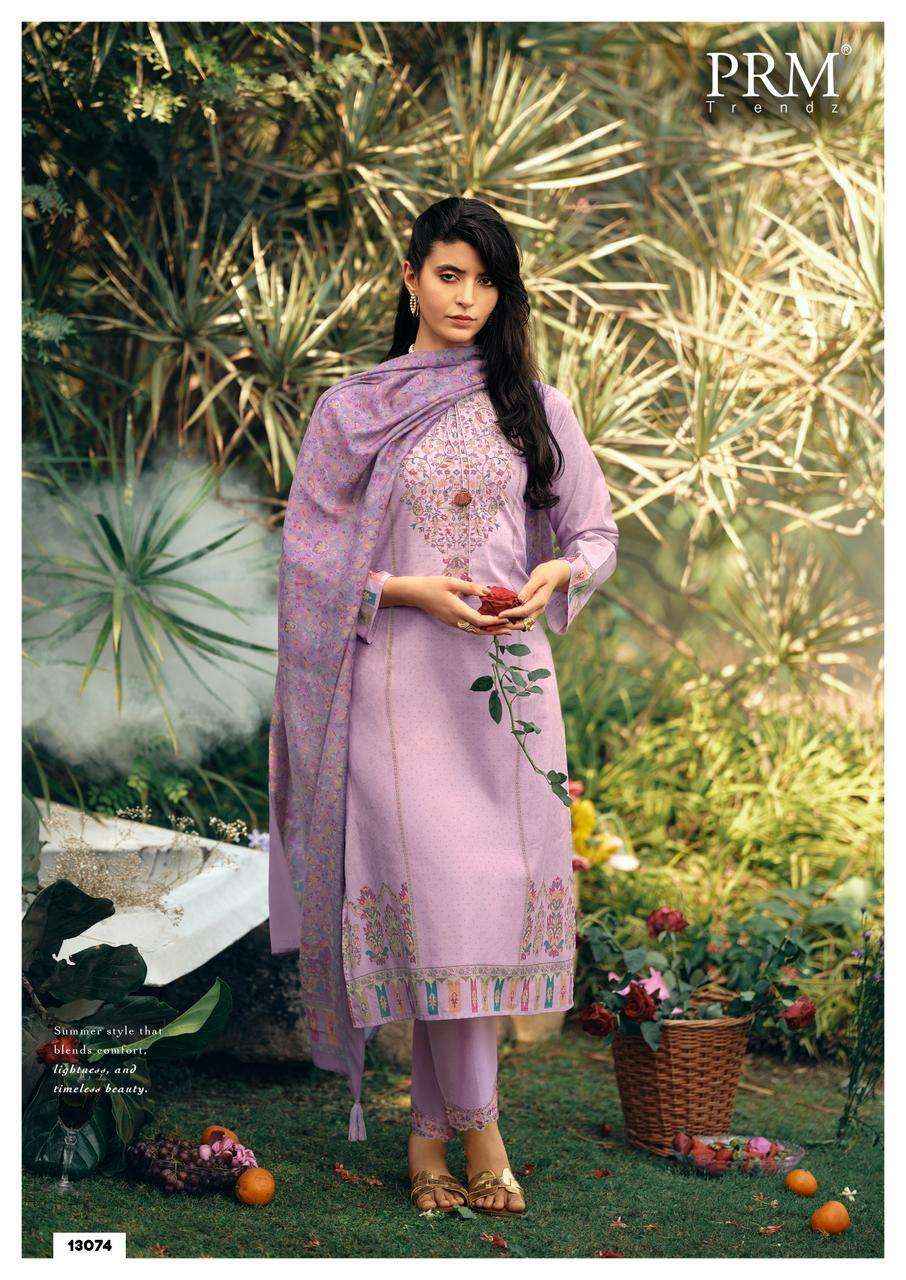 PRM Trendz Kani Queen Lawn Cotton Dress Material 6 pcs Catalogue