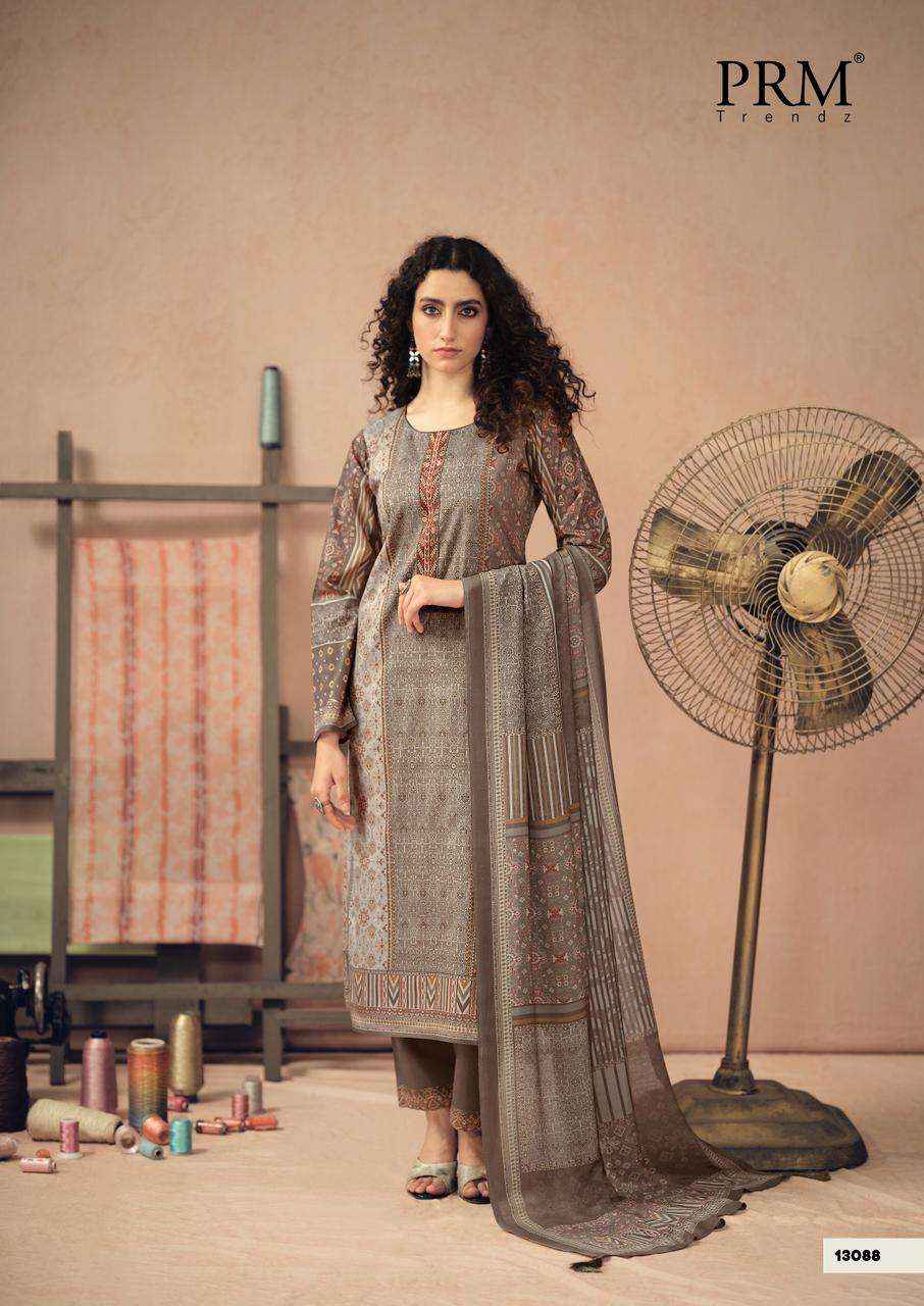 PRM Trendz Rozana Camric Cotton Dress Material 6 pcs Catalogue